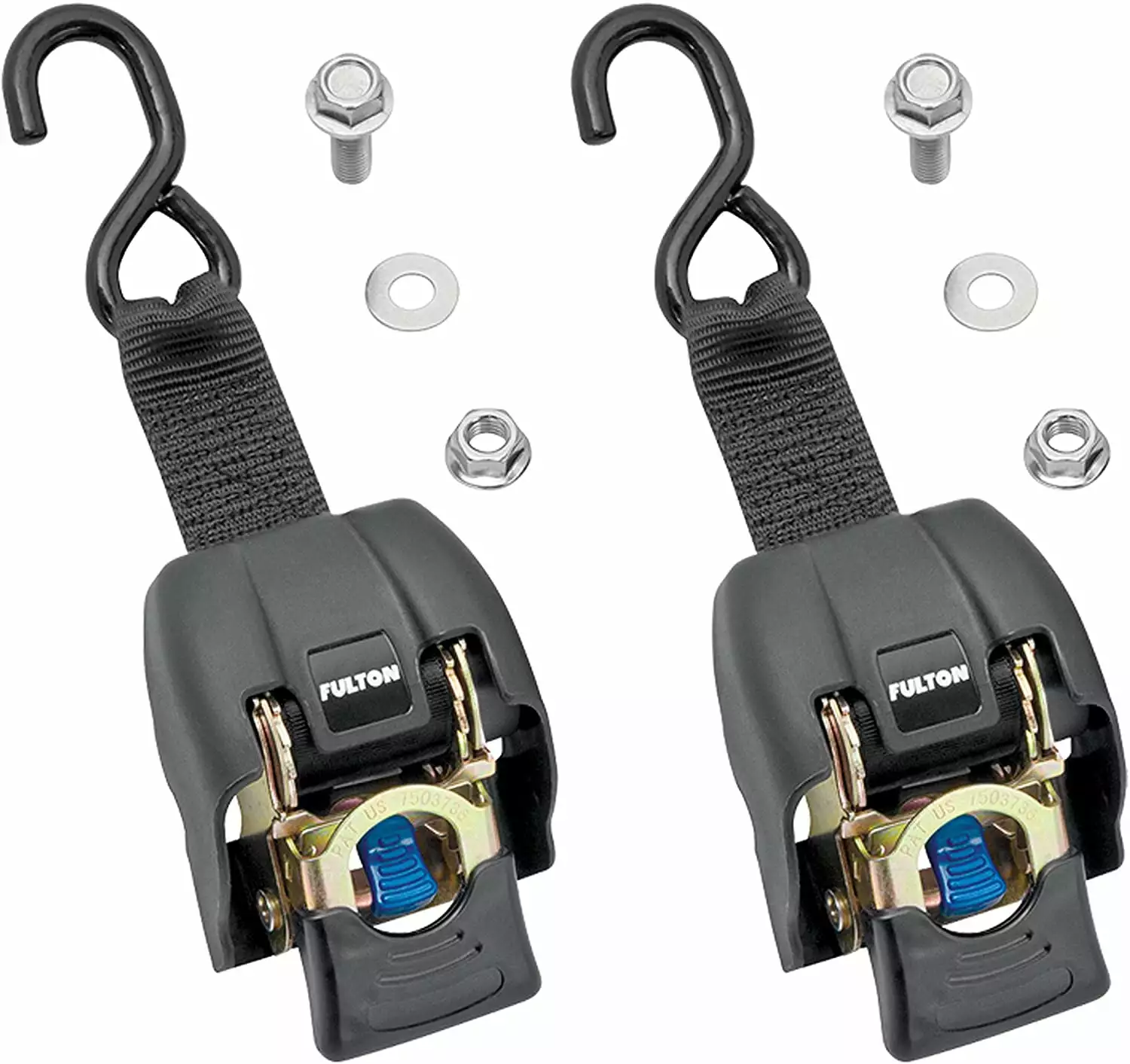 FULTON TRANSOM RETRACTABLE RACHET TIE DOWN 2 X 43 833(Pack of 2)