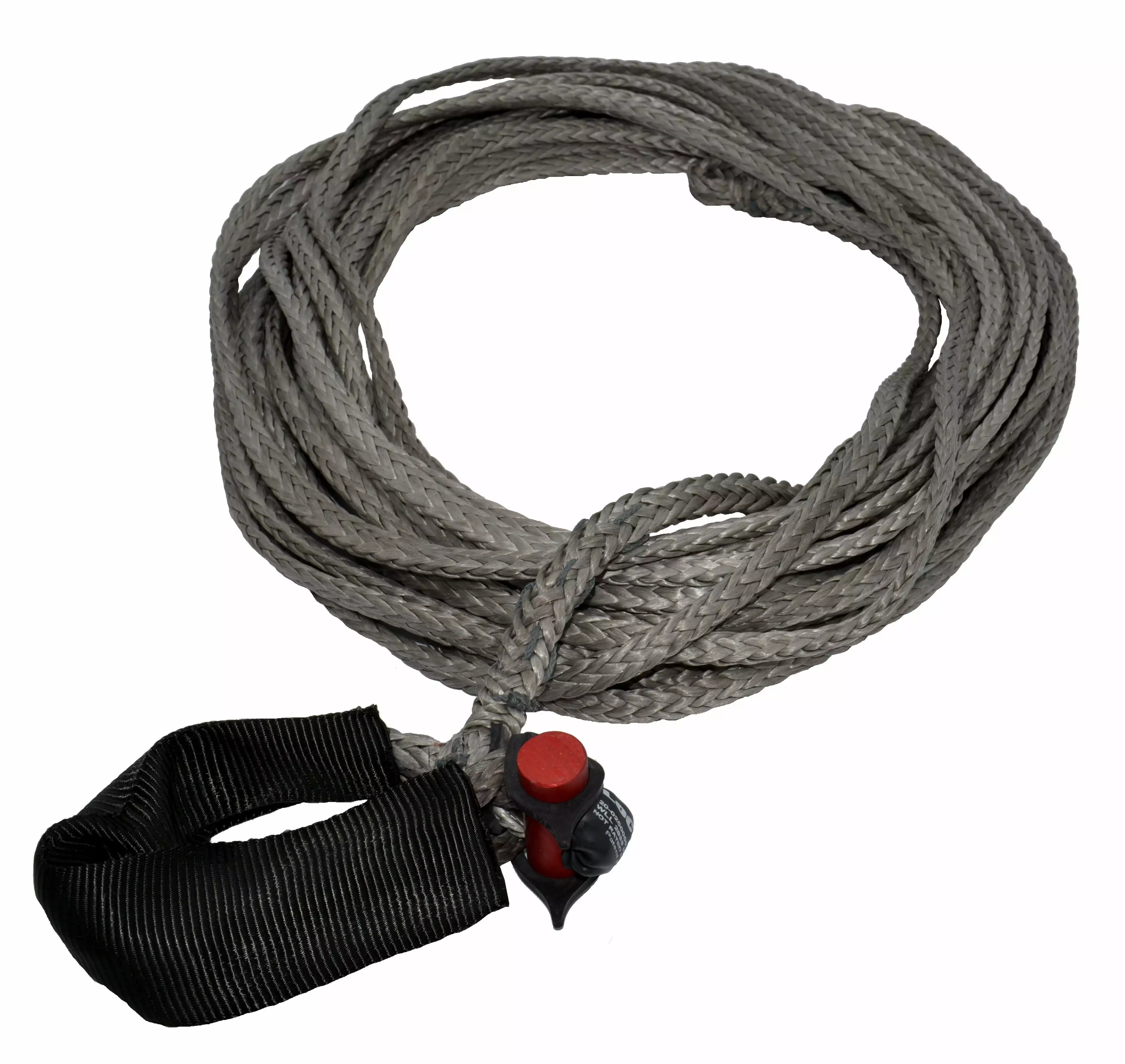 1/4 x 40' LockJaw Synthetic Winch Line w/ Integrated soft Shackle 2.833 lbs WLL