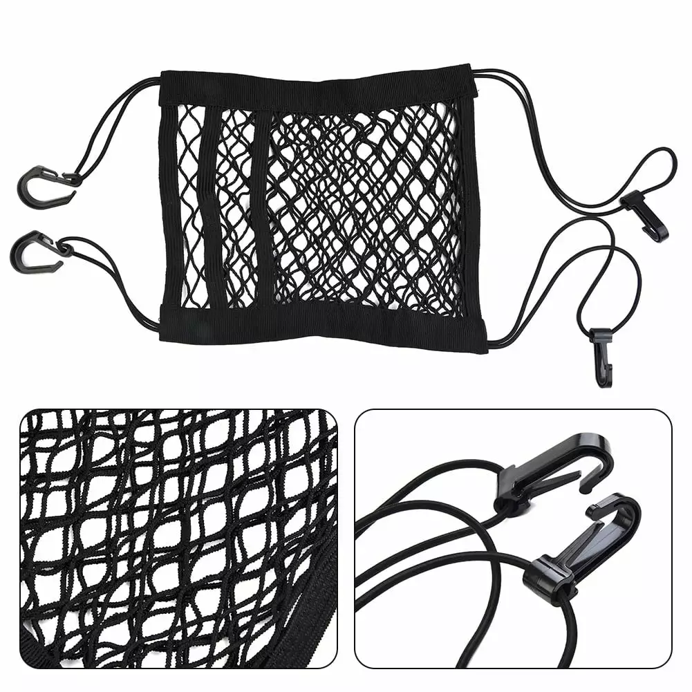 2X Rear Trunk Boot Floor Cargo Net Tie Down Hook Ring Loop Hanging Fixings Clips