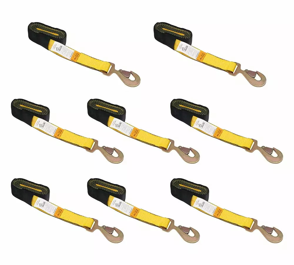 (4 Pack) 2 Ratchet w/ Flat Hook (No Strap)