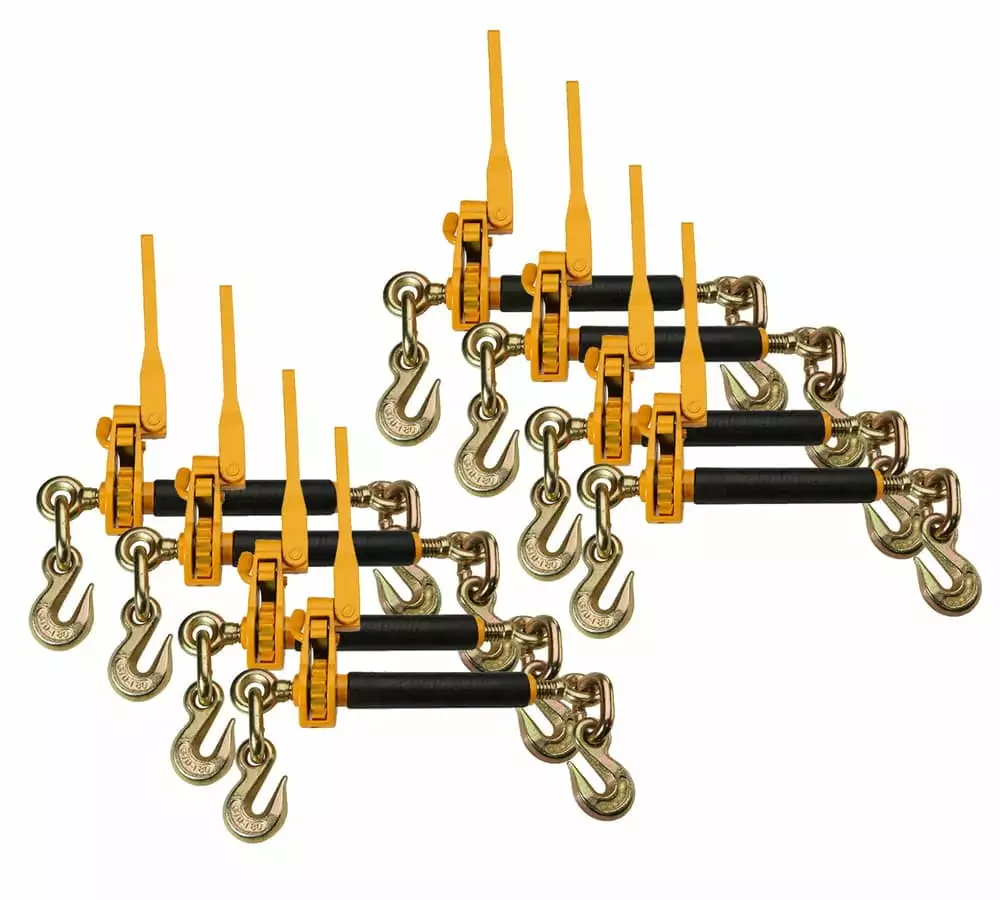 VULCAN Chain and Binder Kit - G80 - 1/2 inch x 20 foot - Tie Down Loads Weighing Up To 48.000 Lbs