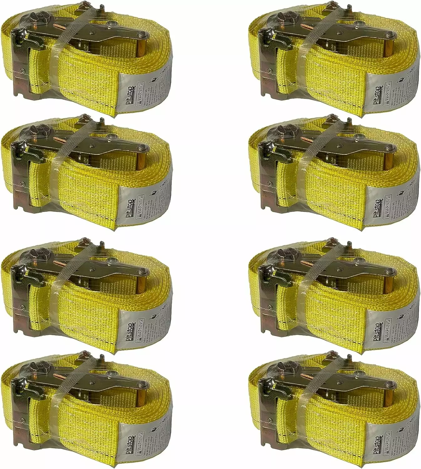 8 Pack Ratchet Strap 2 x 16' E Track Heavy-Duty Cargo Tie Downs 4400LBS