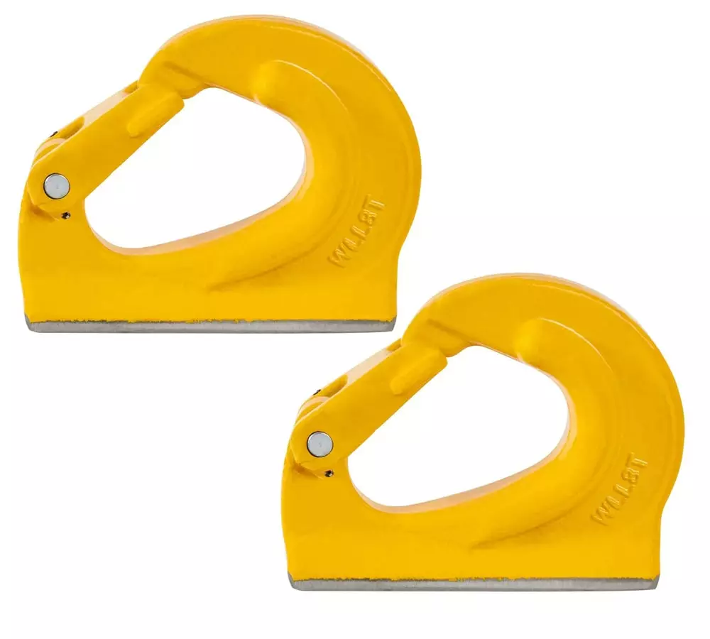 8 Ton Weld on Anchor Hook G80 Wrecker Tow Truck Rotator Rollback 17600 Load Limit (2 Pack)