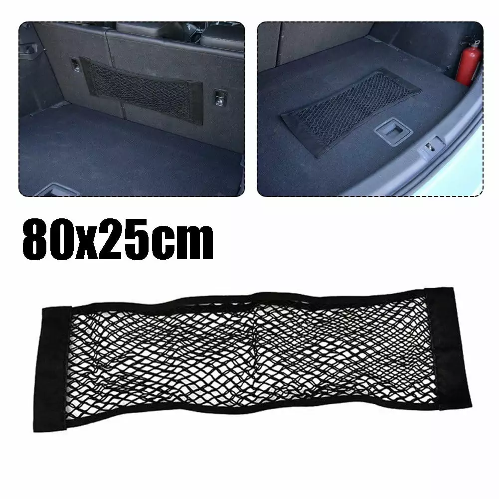 80*25cm Universal Car Trunk Cargo Boot Net Luggage Storage Organizer Mesh Bag