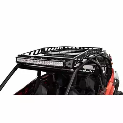 UTV Adventure Roof Rack Rack with Force Roof and V2 30 Lt. Bar Compatible With Polaris RZR Pro XP 4 Premium 2020-2023