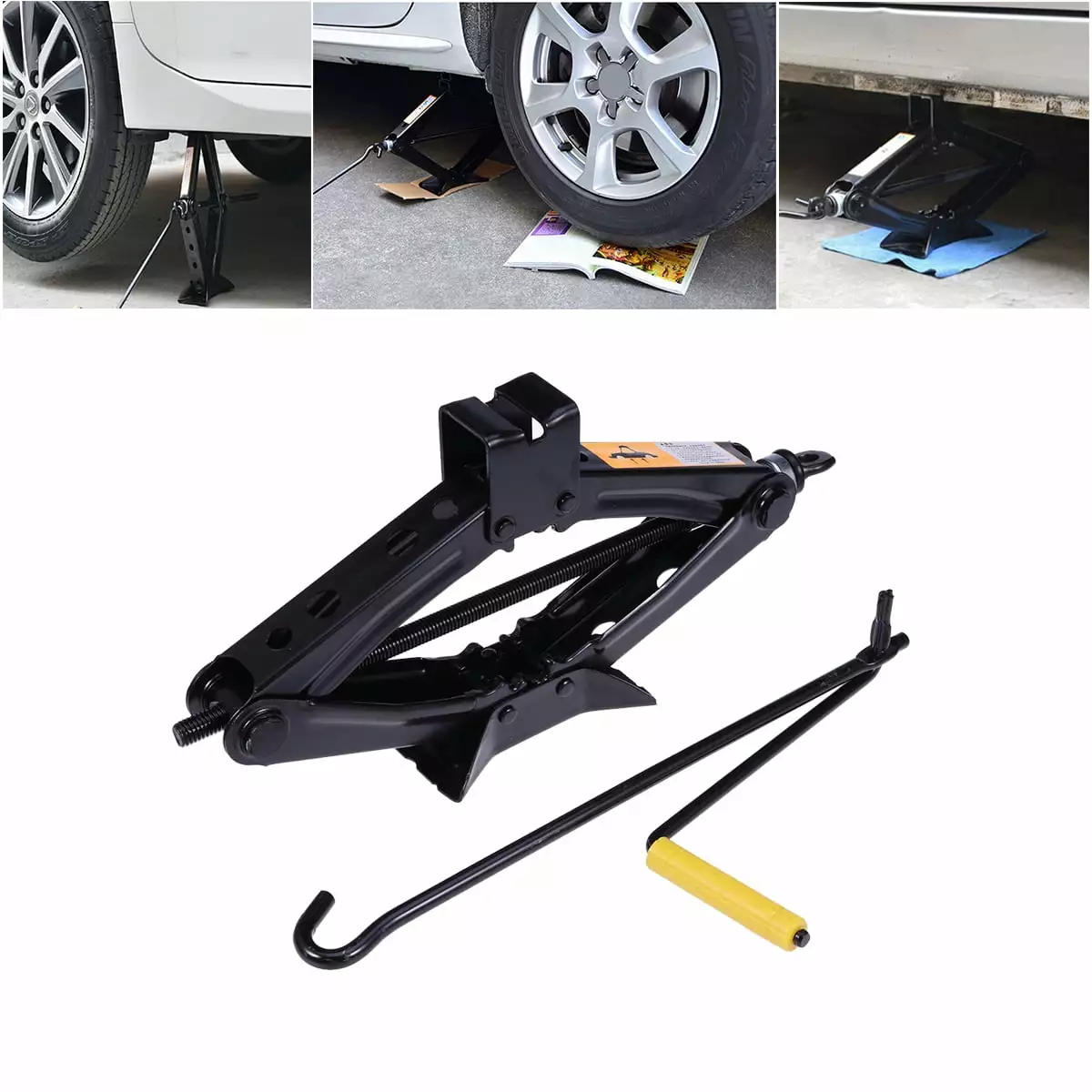 Scissor Jack. Heavy Duty Lifting Jack. Lift Wind Up Tools. for/SUV/MPV Tyre Repair Changing Tool. 2 Ton Capacity