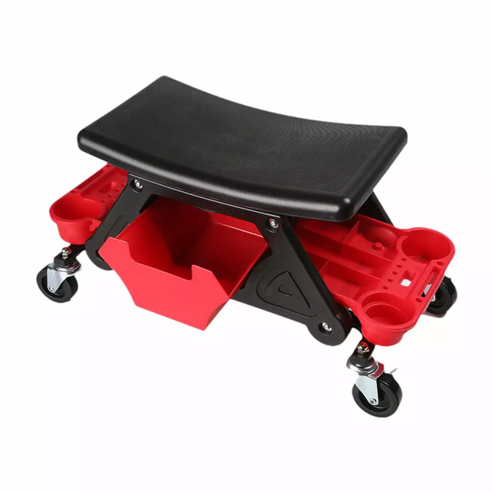 AMLESO Detailing Garage Rolling Stool Rolling Creeper Garage Shop Seat. Tools Tray Home Silent Universal Casters Roller Creeper Seat