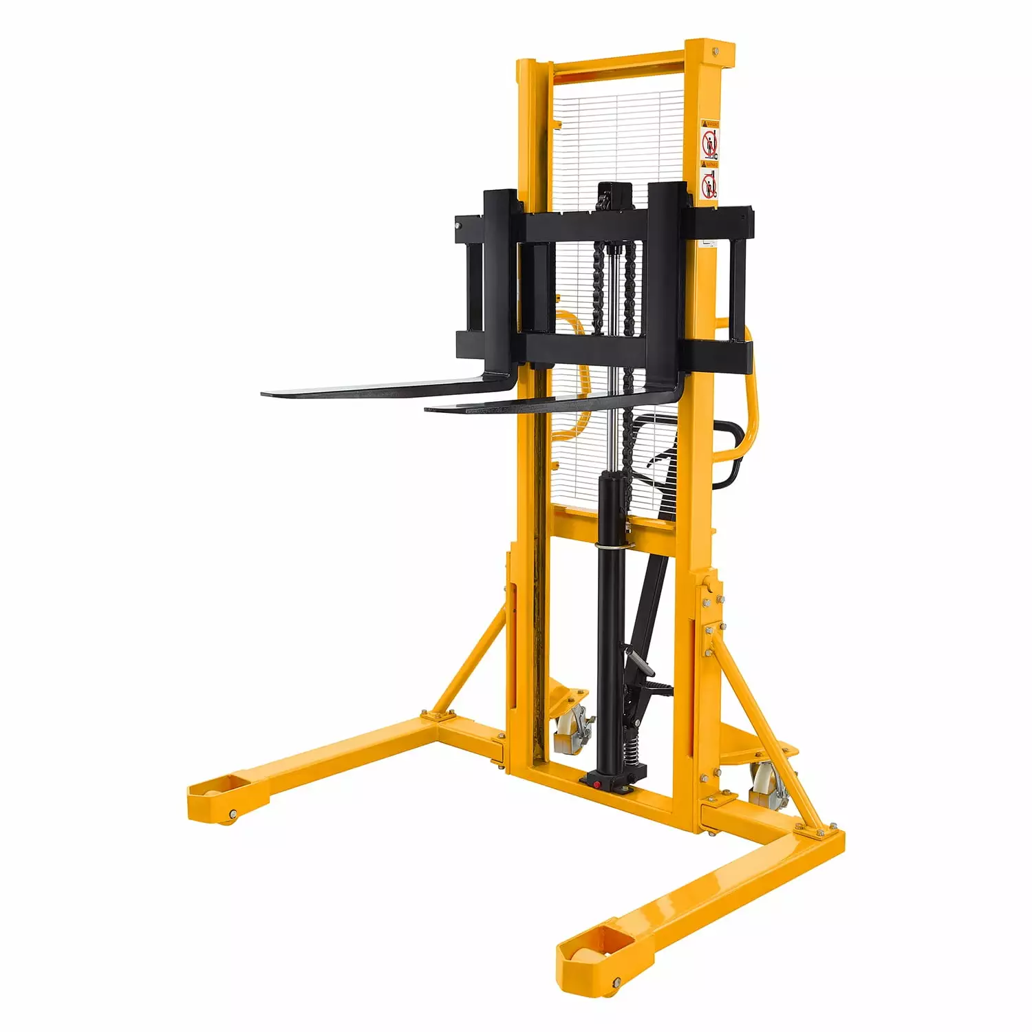 Powered Fork Stacker. 1300 Lb. Cap.. 63 Lift