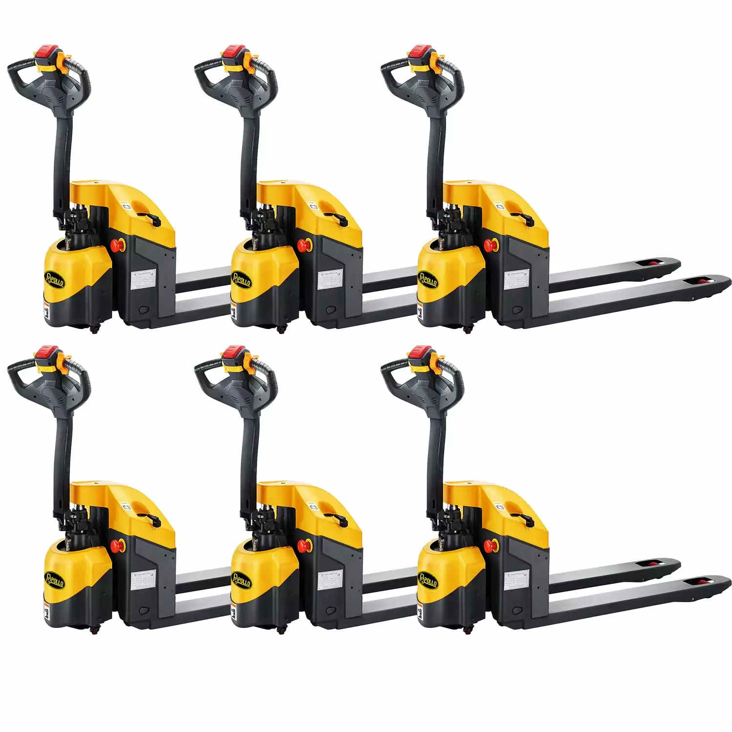 APOLLOLIFT 6PC 3300lb Electric Pallet Truck Mini Type with 48X27 Fork