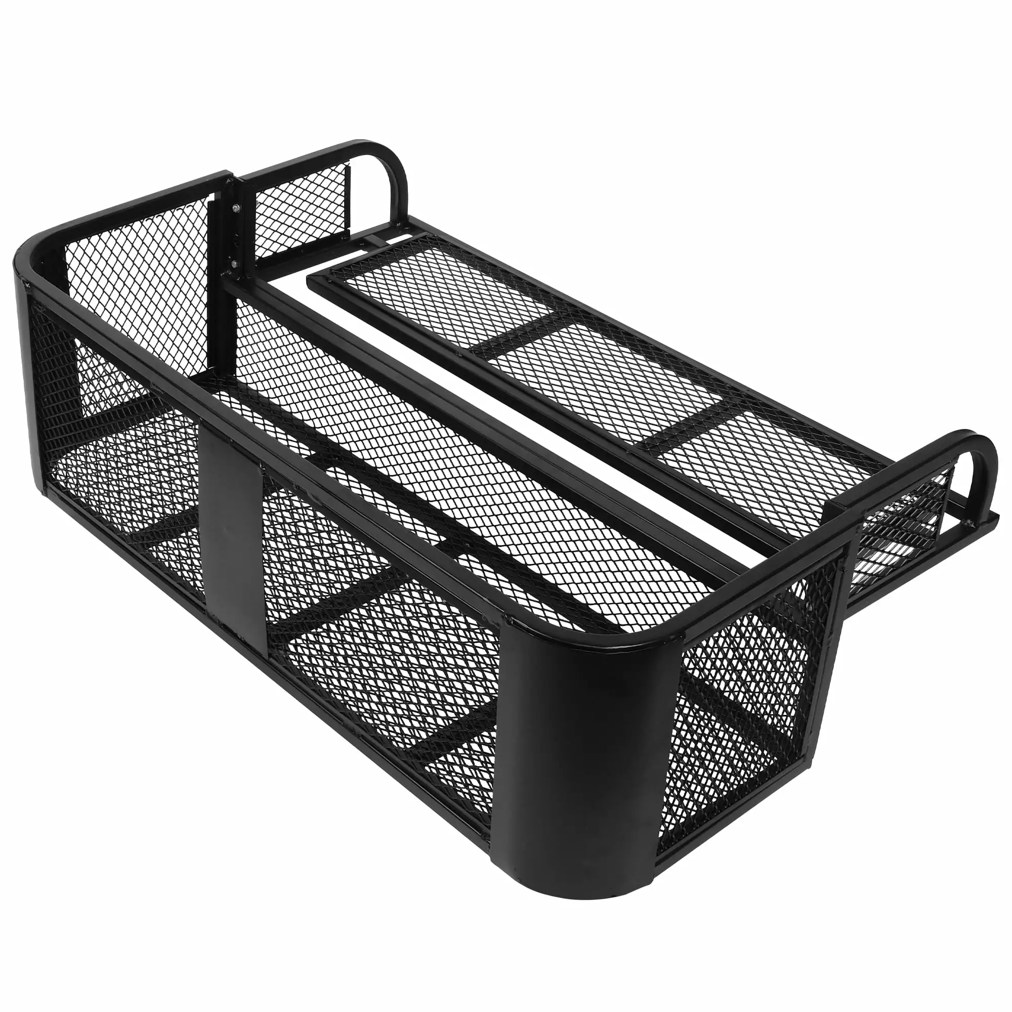 ATV/UTV Rear Drop Rack Basket. Detachable Steel Luggage Cargo. Universal Steel Mesh Surface Cargo Storage Basket. Heavy-Duty Steel. 41''Lx14''Wx12.4''H. Hold up to 500 LBS