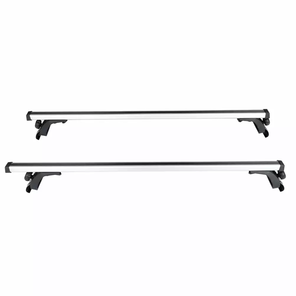 AUTOMUTO Roof Rack Crossbars For Universal 50 Window Frame Universal Fit For Most Vehicles Silver Luggage Kayak Cargo Carrier with 150LBS Load-Capacity