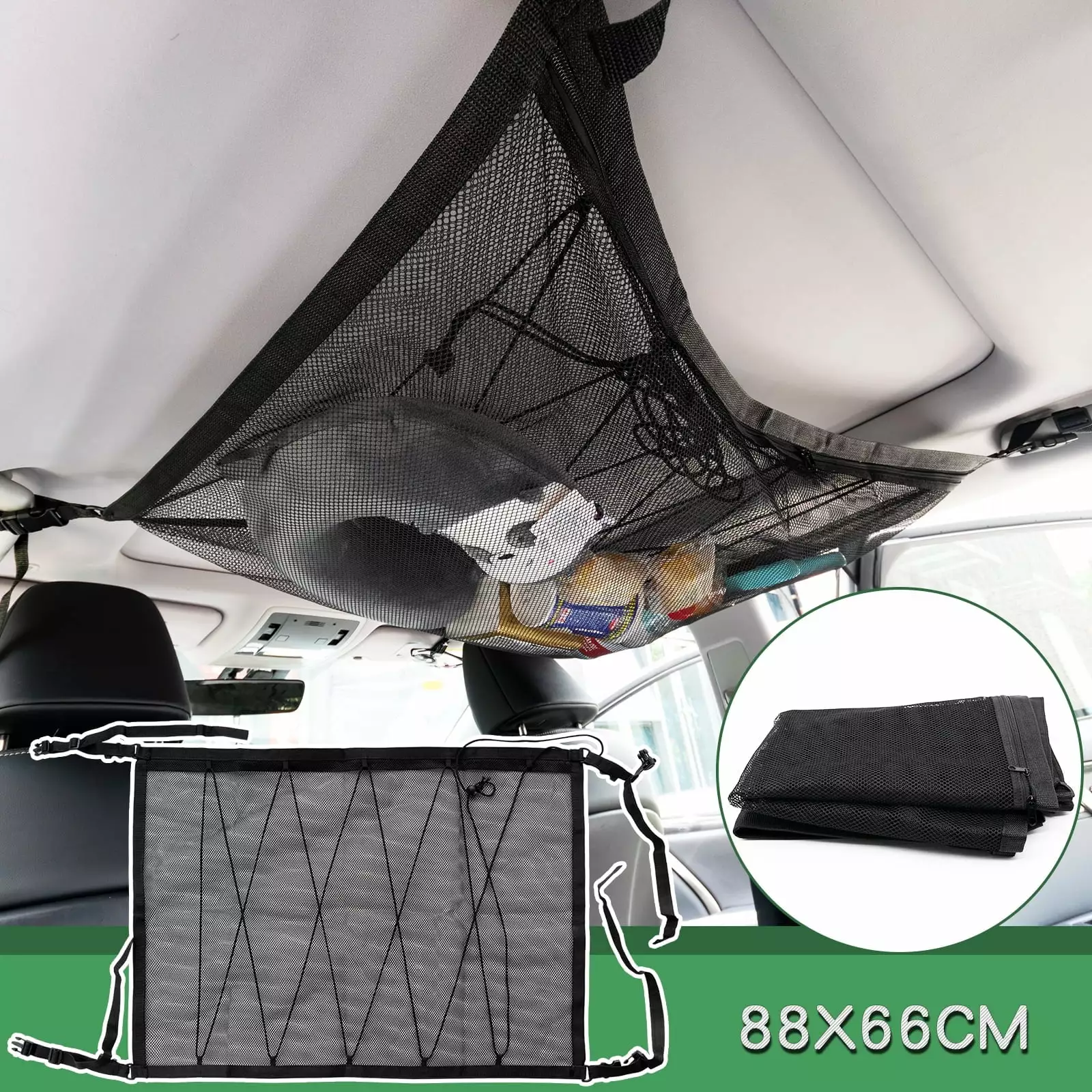 106x60CM New Rear Trunk Envelope Style Cargo Net for Subaru Crosstrek 2012-2024