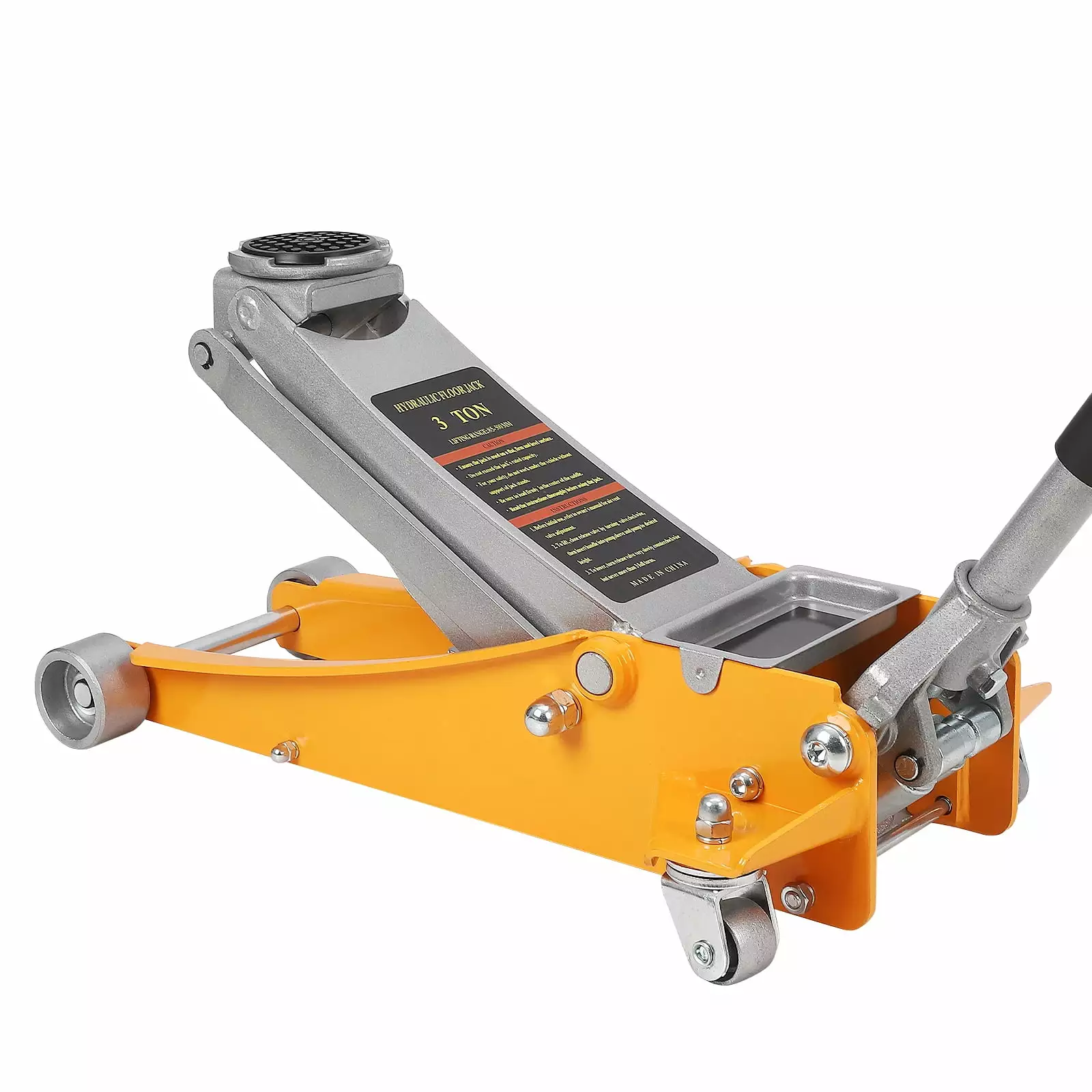 Floor Jack.3Ton/6600lbs Low Profile Floor Jack.dual Piston Quick Lift Pump.Lifting Range 75mm/2.95-460mm/18.11.Blue