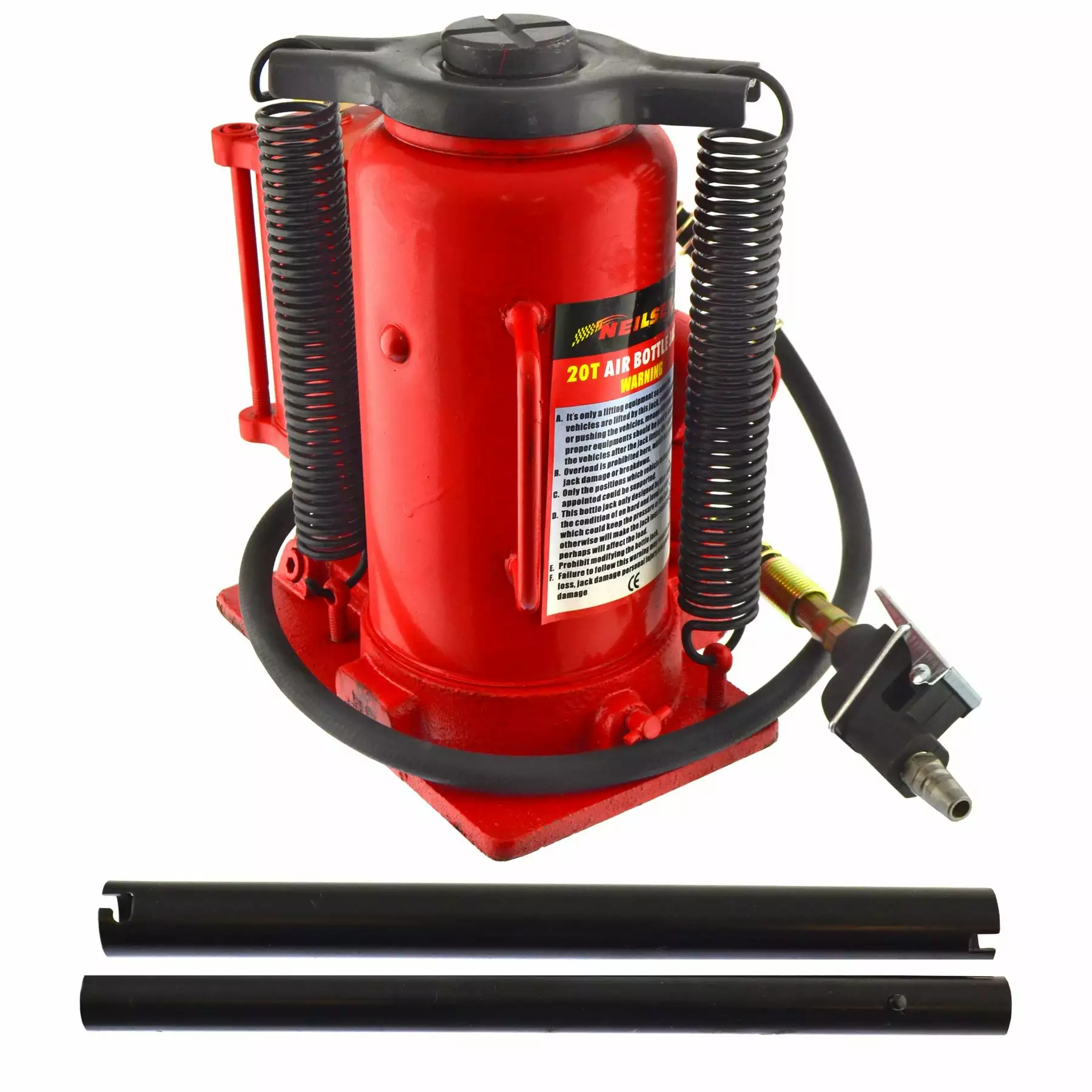 Air Powered Hydraulic Bottle Jack with Manual Pump 20 Ton / 20.000 Kgs AN150