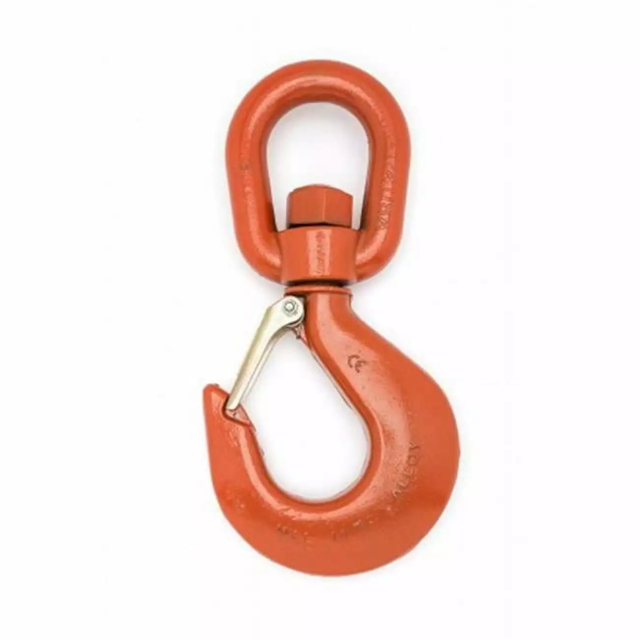 Alloy Latched Swivel Hoist Hook - Orange - 11 Ton PL-11 Piece