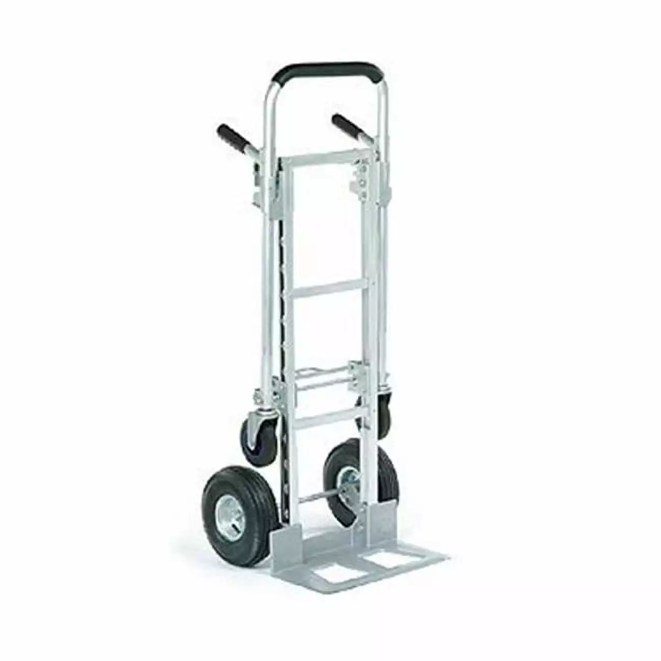 Aluminum 2-in-1 Convertible Hand Truck with Pneumatic Wheels - Senior