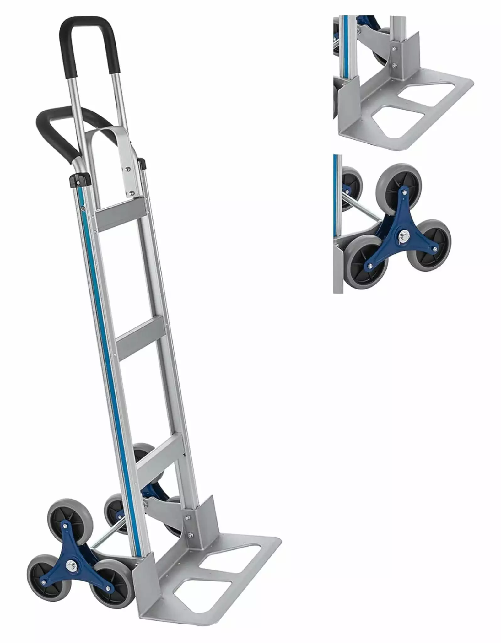 Aluminum Hand Truck Stair Climber Hand Trucks LBS Stair Climbing Hand Truck 60 Inch Aluminum Hand Cart Dolly