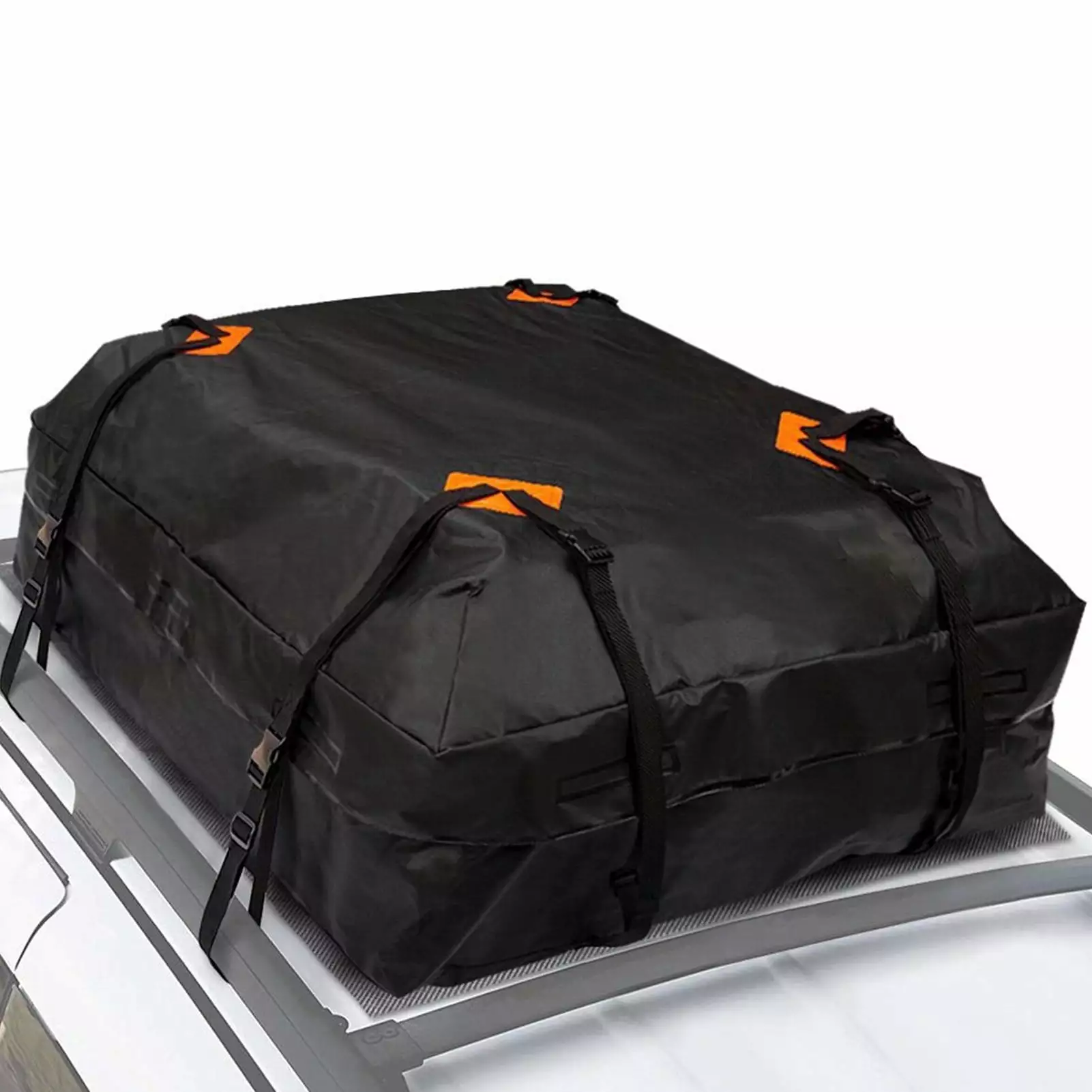 Aumotop Car Rooftop Cargo Carrier Bag. 15 Cubic Feet 420D Waterproof Car Roof Bag with 8 Heavy-Duty Straps and Buckles for Cars. Trucks and SUV