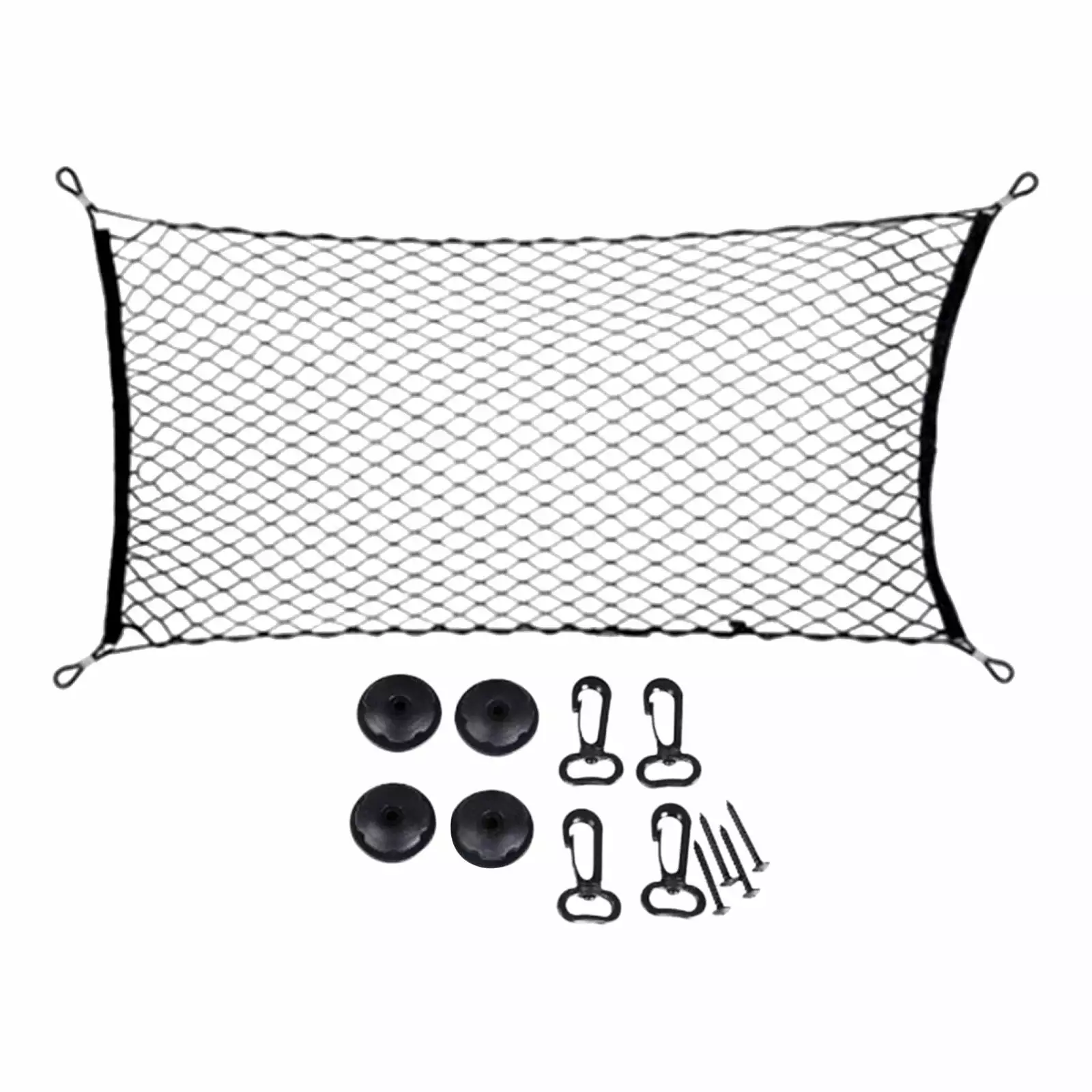 Outoloxit Car Ceiling Cargo Net Pocket. Double-Layer Mesh Car Roof Storage Organizer. Truck SUV Travel Long Road Trip Camping Interior Accessories. Black A