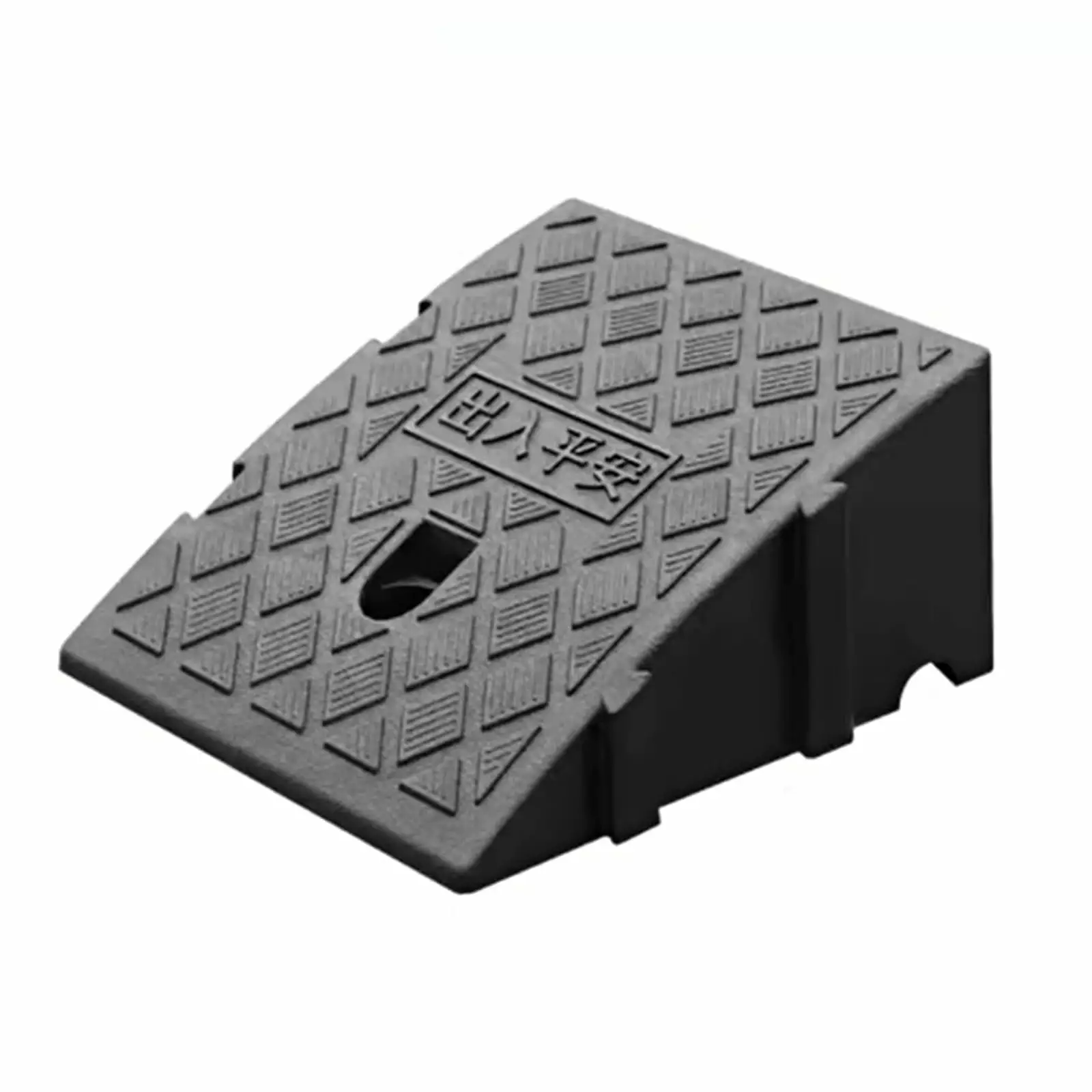 BALYUEE Car Slope Pad Rubber Car Curb Ramps Portable Lightweight Threshold Ramp Set Heavy Duty LoadingBlack