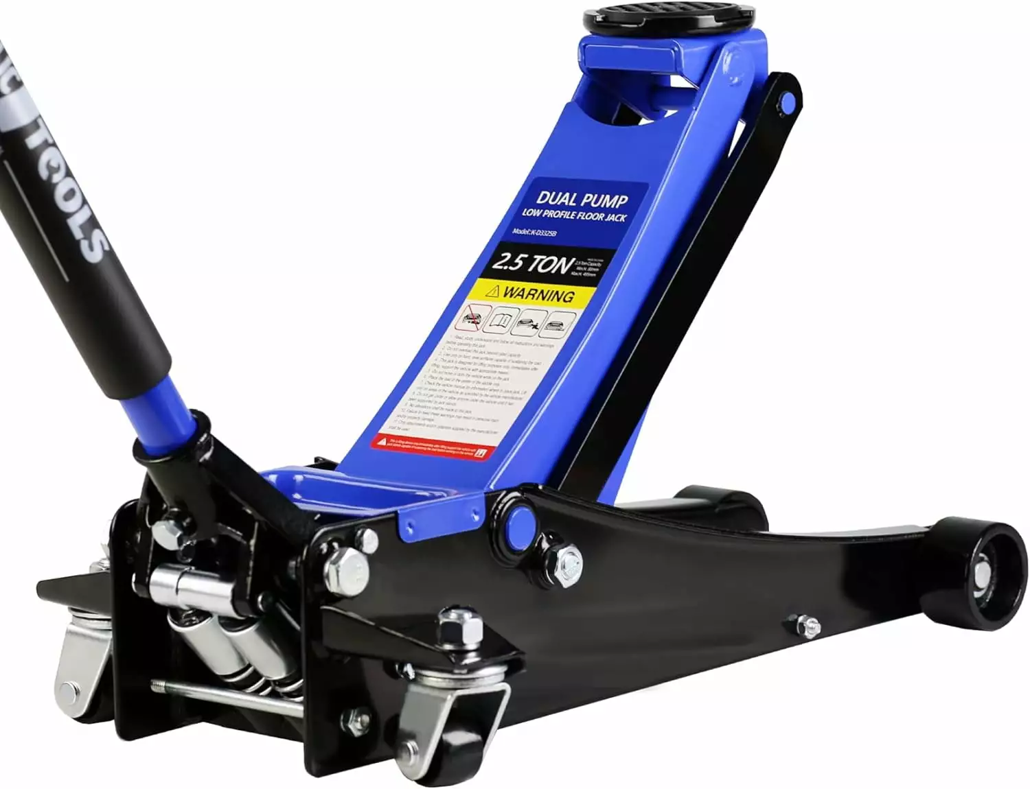 BEIMIMU 2.5 Ton (5500 lb) Floor Jack.Professional Low Profile Hydraulic Jack. Heavy Duty Steel Racing Floor Jack with Dual Piston Quick Lift Pump.Lift Range 3.5-19.5 Blue