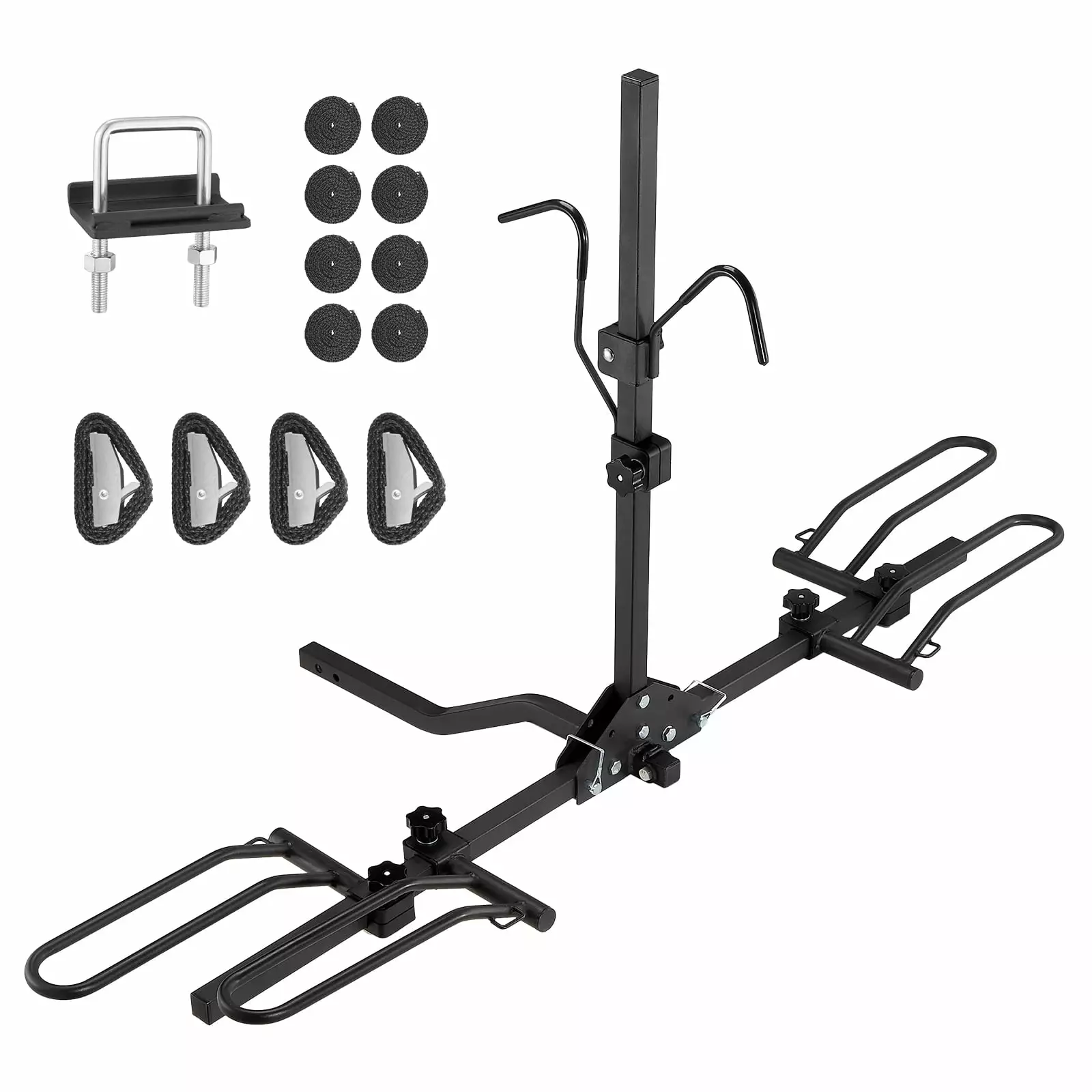 BENTISM 2-Bike Rack 80LBS Hitch Mount Folding Carrier Car Truck SUV 1.25/2 Receiver