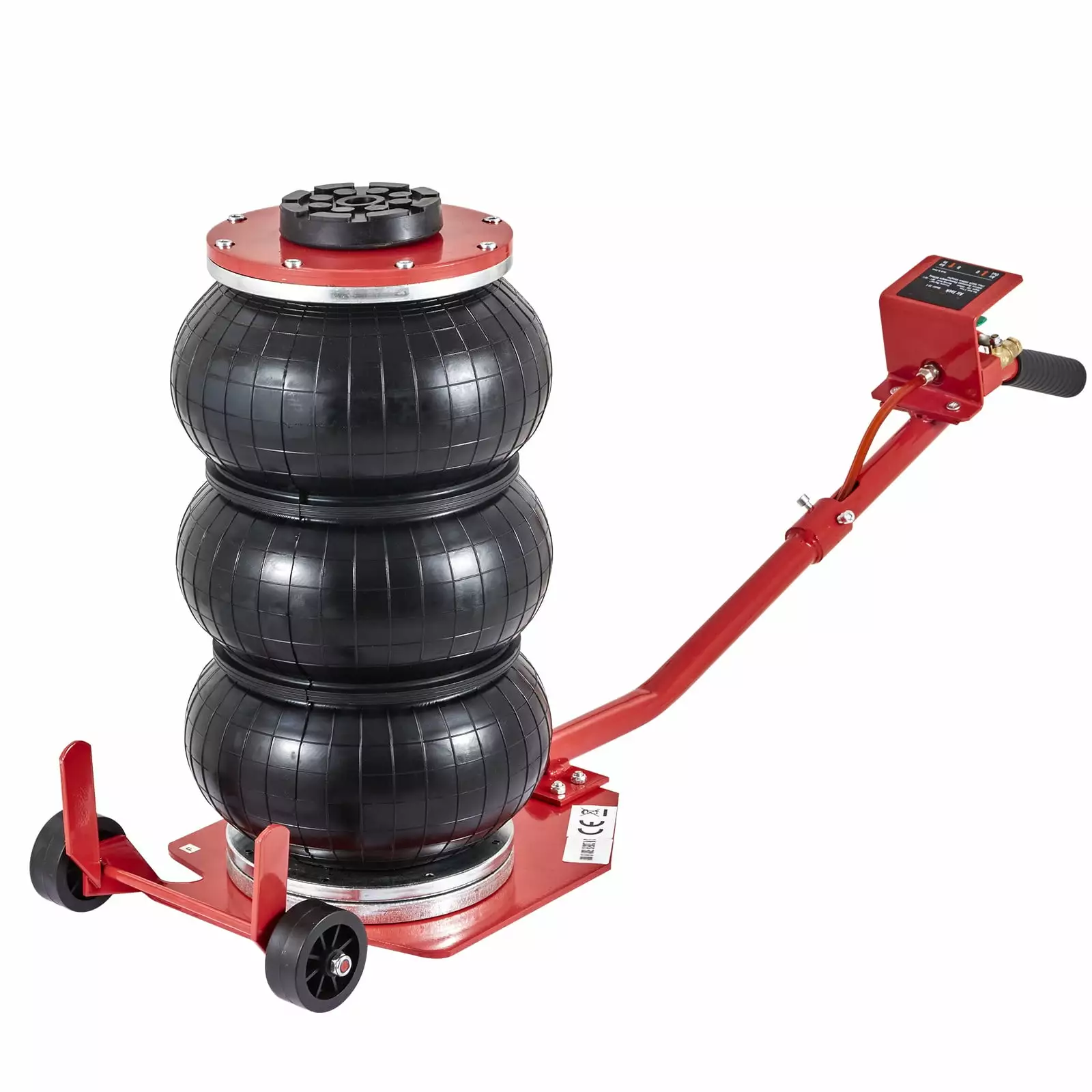 BENTISM Air Jack. 3 Ton/6600 lbs Triple Bag Air Jack. Airbag Jack with Six Steel Pipes. Lift up to 17.7 inch/450 mm. 3-5 s Fast Lifting Pneumatic Jack. with Long Handles for Car Repair