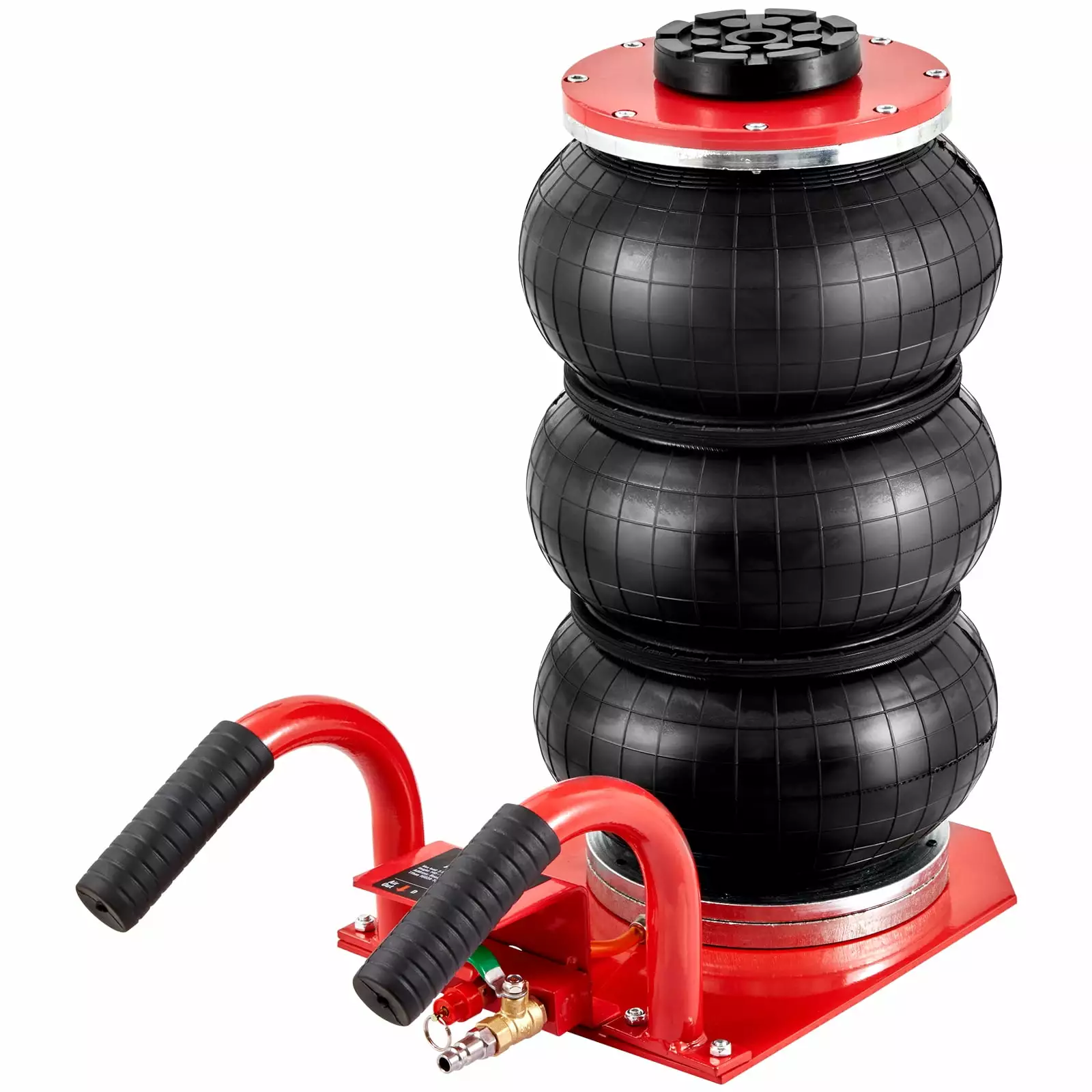 BENTISM Air Jack. 3 Ton/6600 lbs Triple Bag Air Jack. Airbag Jack with Six Steel Pipes. Lift up to 17.7 inch/450 mm. 3-5 s Fast Lifting Pneumatic Jack. with Short Handles for Cars. Garages. Repair