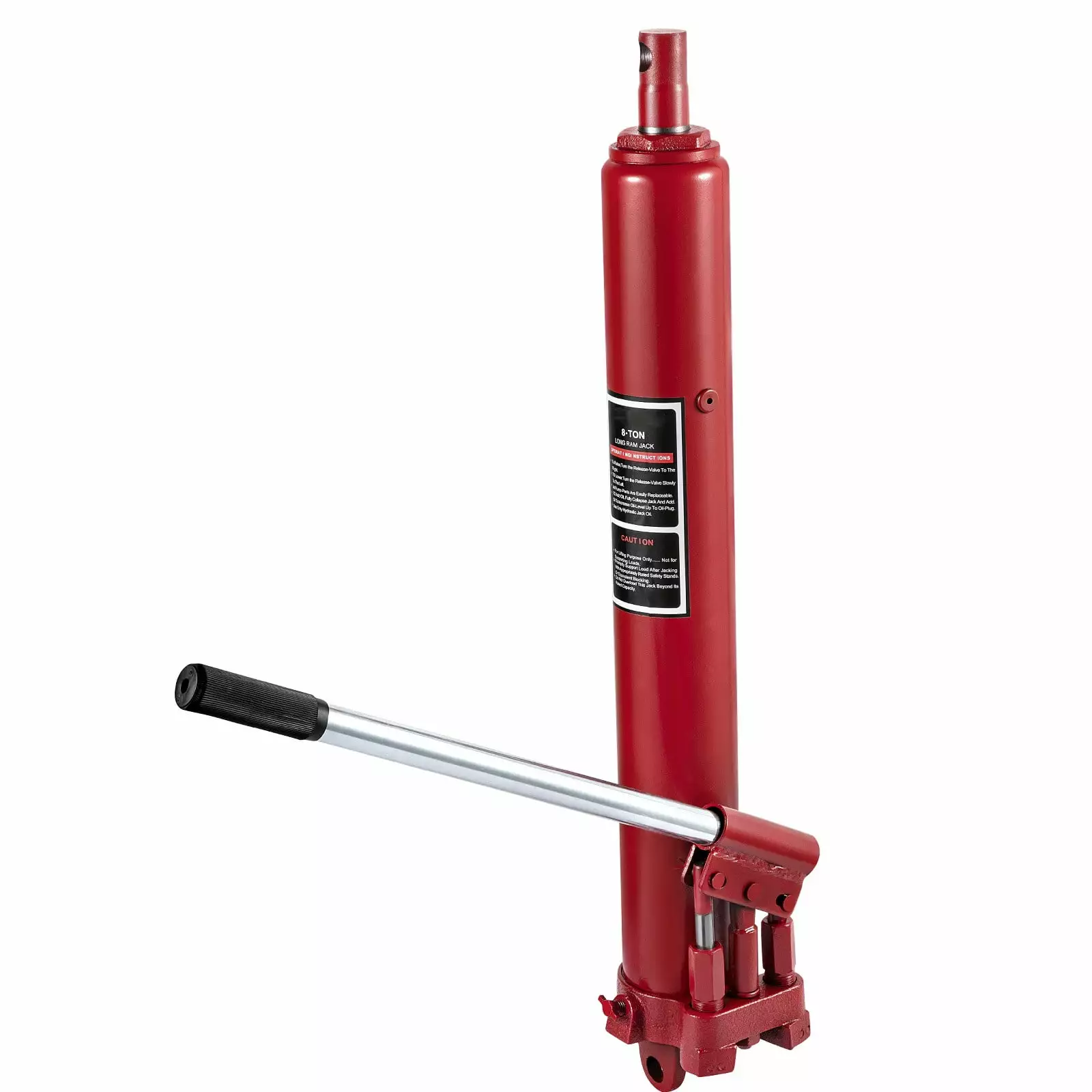 BENTISM Hydraulic Long Ram Jack Manual Dual Pump 8 Ton Engine Lift Cherry Picker