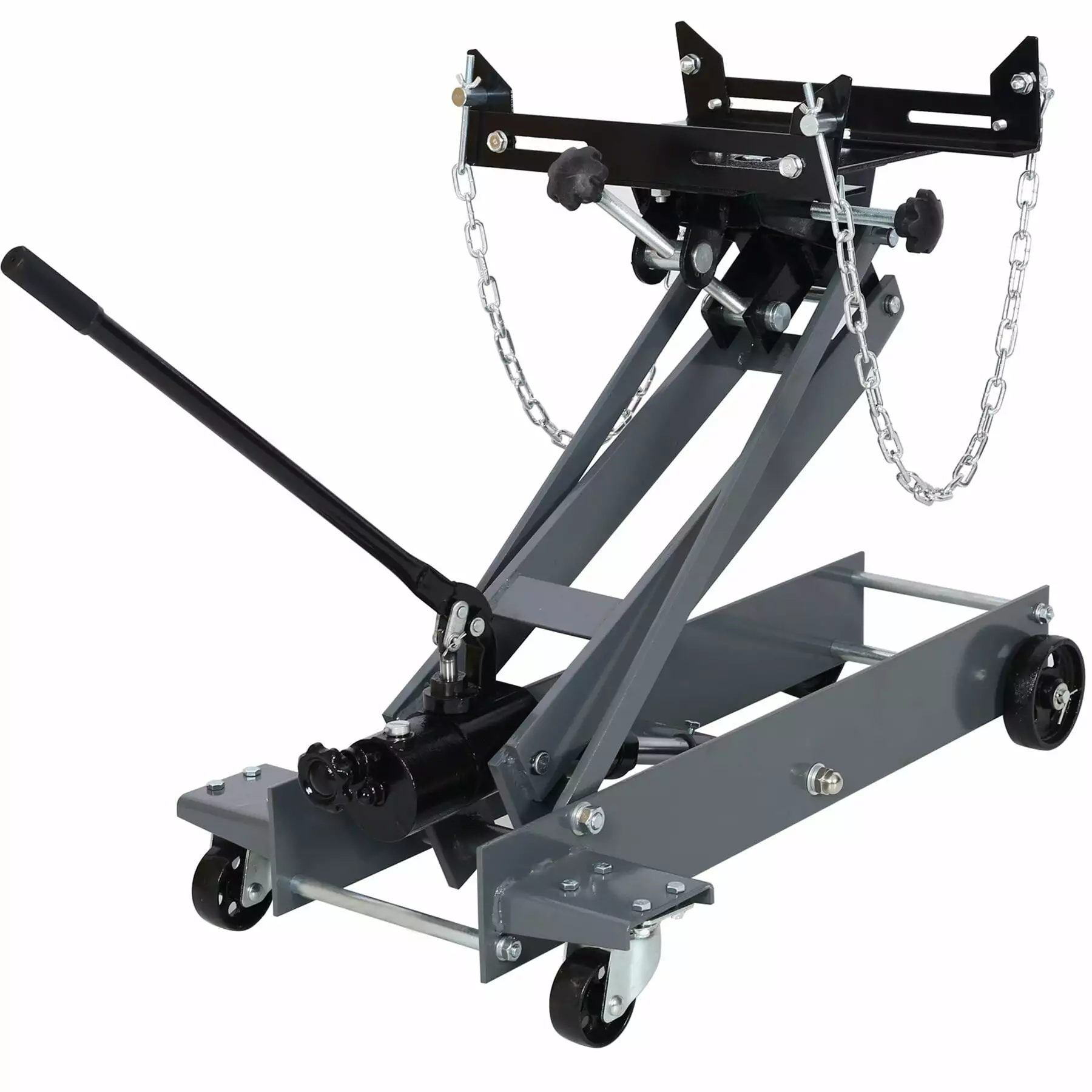 BESTCOSTY Low Profile Hydraulic Transmission Service Jack. 2200 lbs Capacity Light Grey