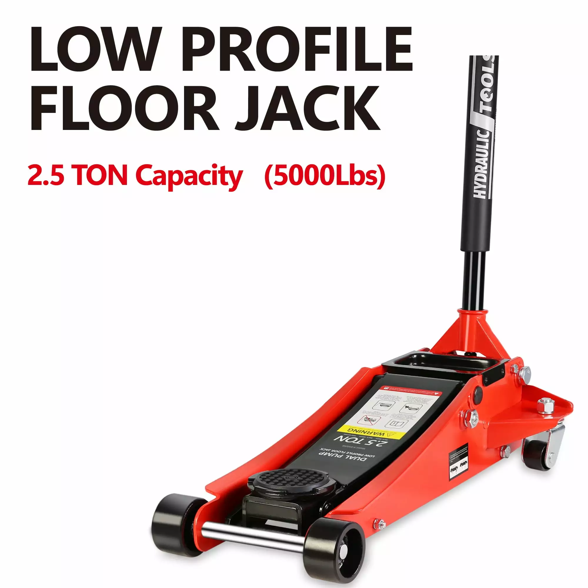 Bangben2.5 Ton Low Profile Floor Jack.Steel Racing Floor Jack with Dual PistonsQuick Lift Pump.Hydraulic floor jack Lifting range 3.5-19.5