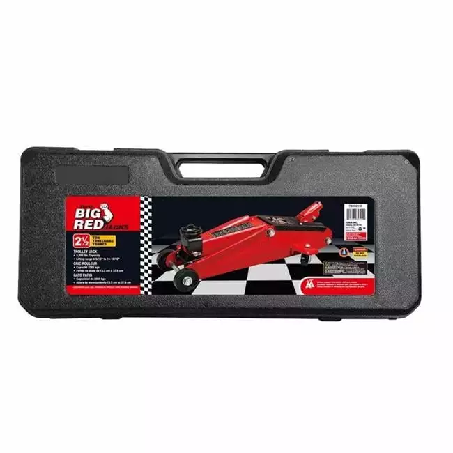 Big Red 14.93 in. 5000 lbs Hydraulic Automotive Trolley Jack. Red