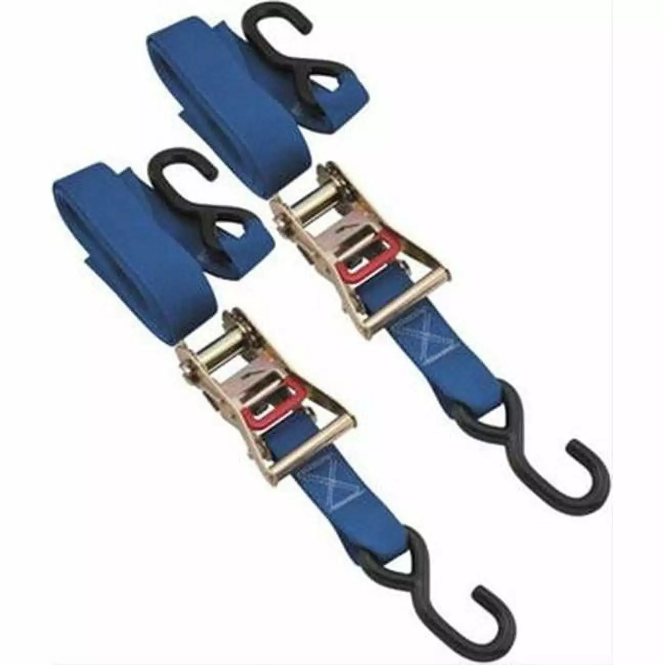 BikeMaster Blue 1-1/2&Prime. Ratchet Tie-Downs 100531