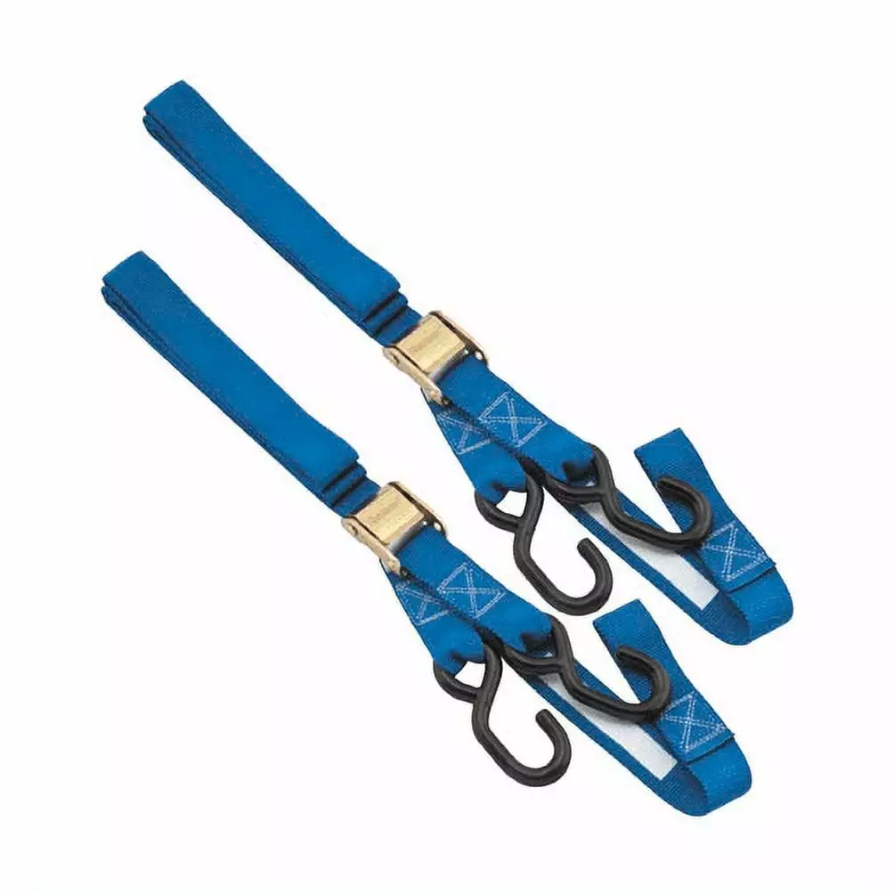 BikeMaster Tiedowns with Integrated Softhooks Blue 1.5 x 74 (100518)