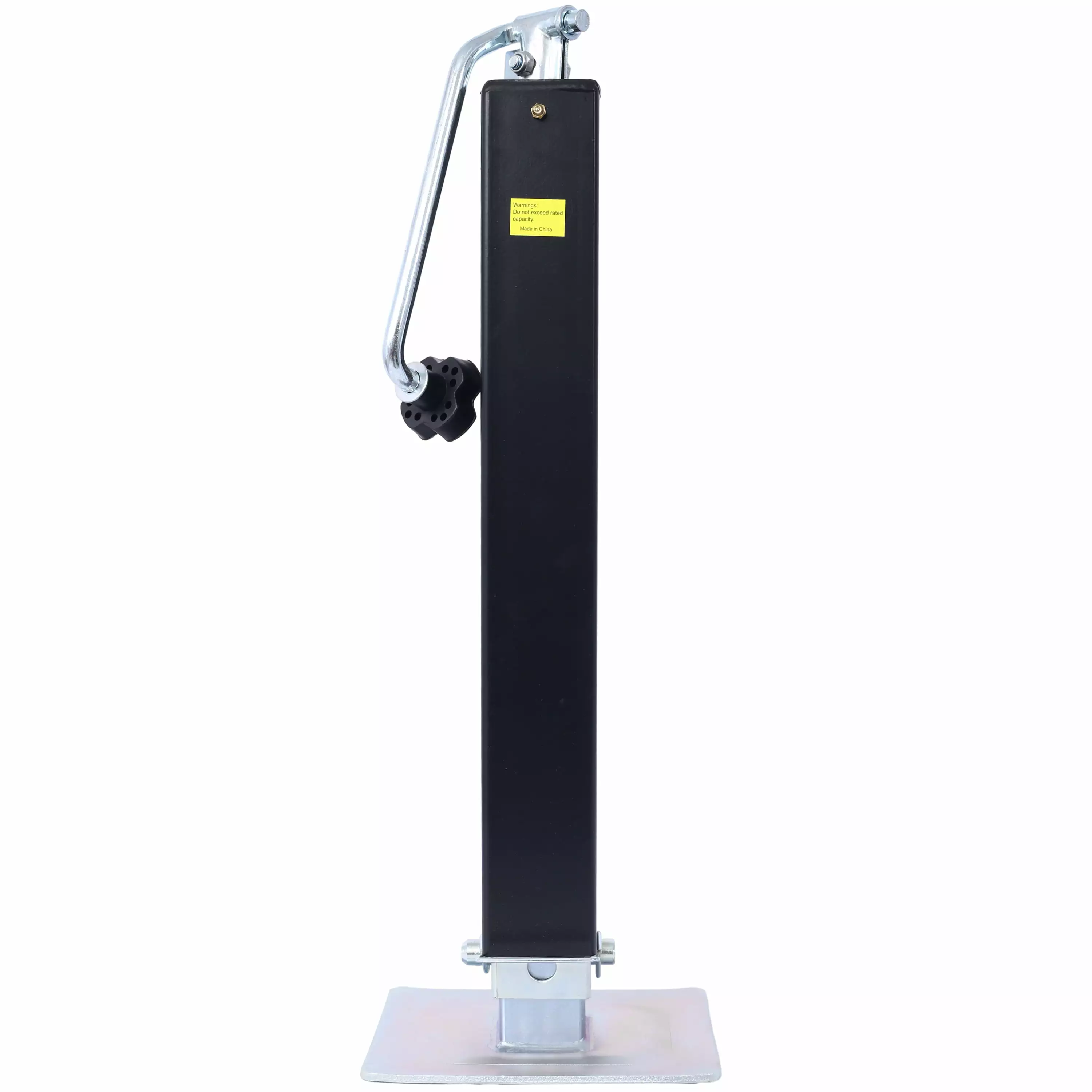 Black & Zinc Coated 8000 lbs. Support Capacity Square Jack Versatile Handling Reliable Support for Various Applications