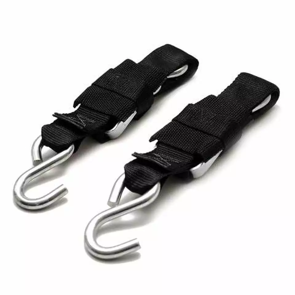 Slip Hook Eye Sling Heavy Duty 2T Bearing Trailer Lifting Chain Connector with 2 Ring Buckle