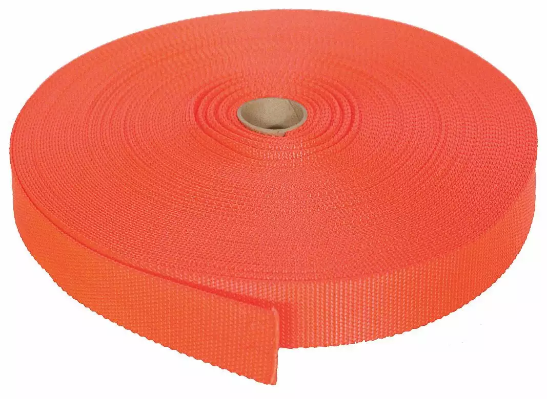 Bulk-Strap Webbing.Nylon.1 W.Orange N01150OR