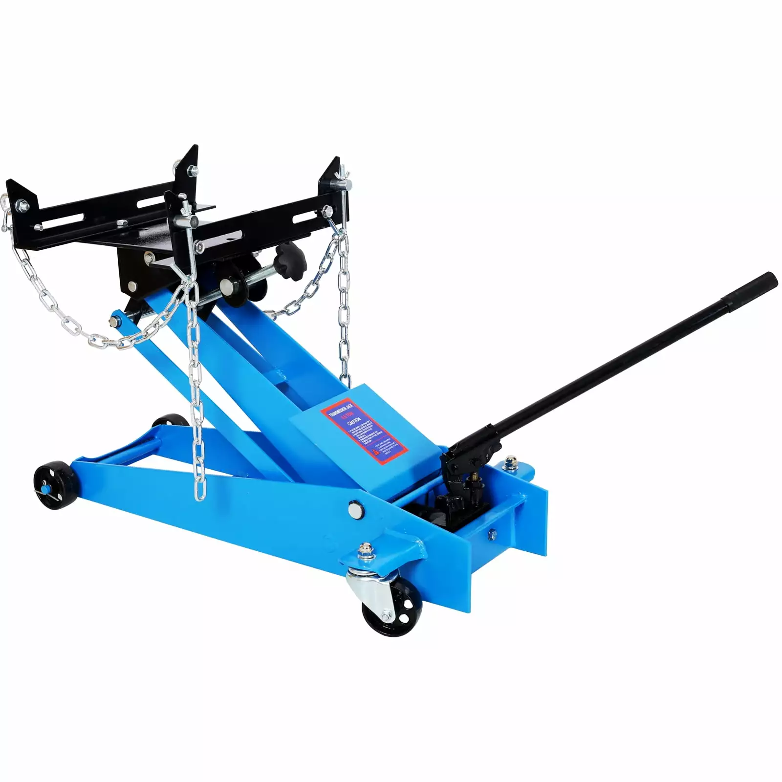 KTENME Transmission Jack High Lift 1660 Lbs Telescopic 2 Stage Hydraulic Ram Transmission Floor Jack 360?? Swivel Wheel Lifting Range 32 - 70