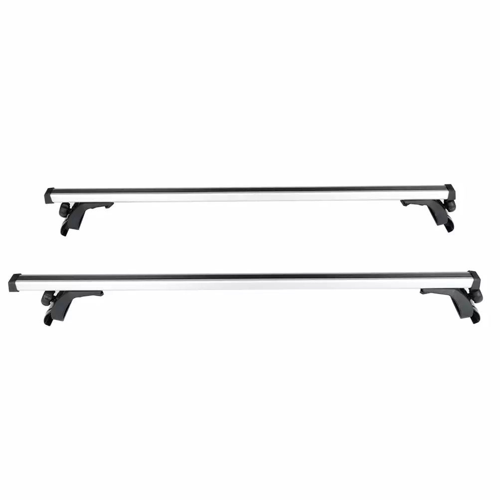 CCIYU Cargo Racks 50 Rooftop Luggage Canoe Kayak Carrier Rack Silver Roof Rack Cross Bar - Fits Naked Roof Model ONLY