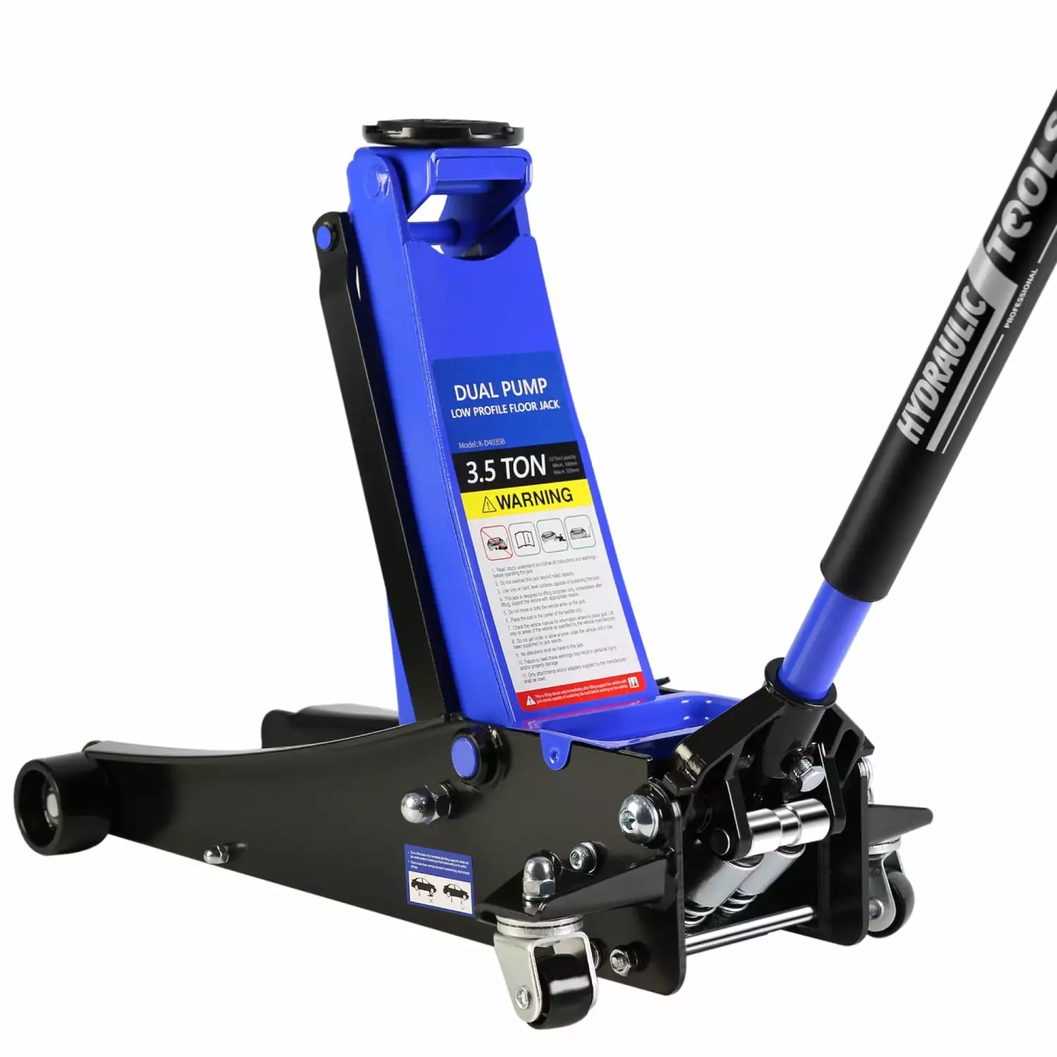 CHNGQANW Floor Jack 3.5 Ton Low Profile Floor Jack Heavy-Duty Steel Racing Floor Jack with dual Piston Quick Lift Pump Floor Jack Lifting Range 4-21