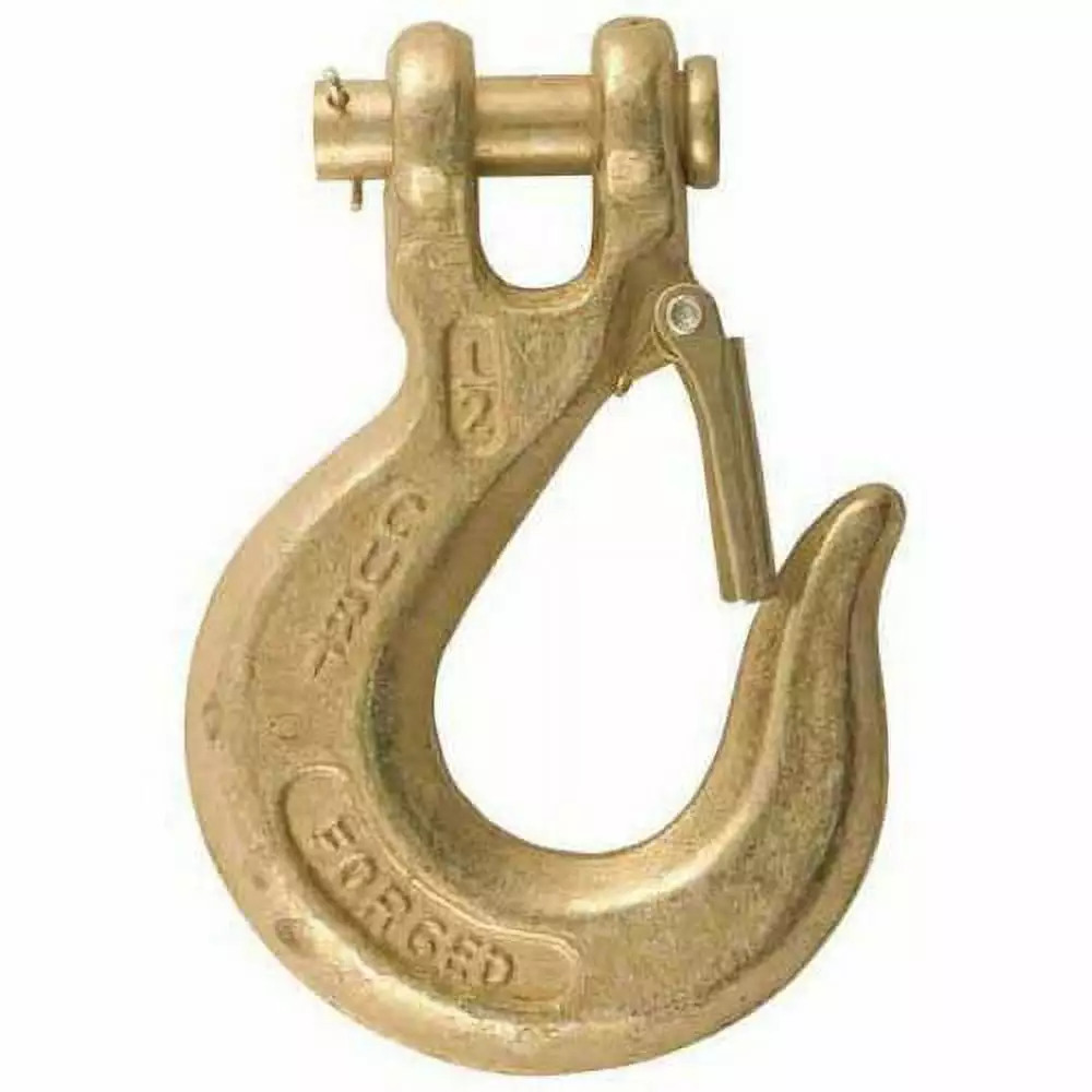 CURT 81980 1/2-Inch Forged Steel Clevis Slip Hook with Safety Latch. 48.000 lbs. 1-1/4-In Opening. 1/2 Pin