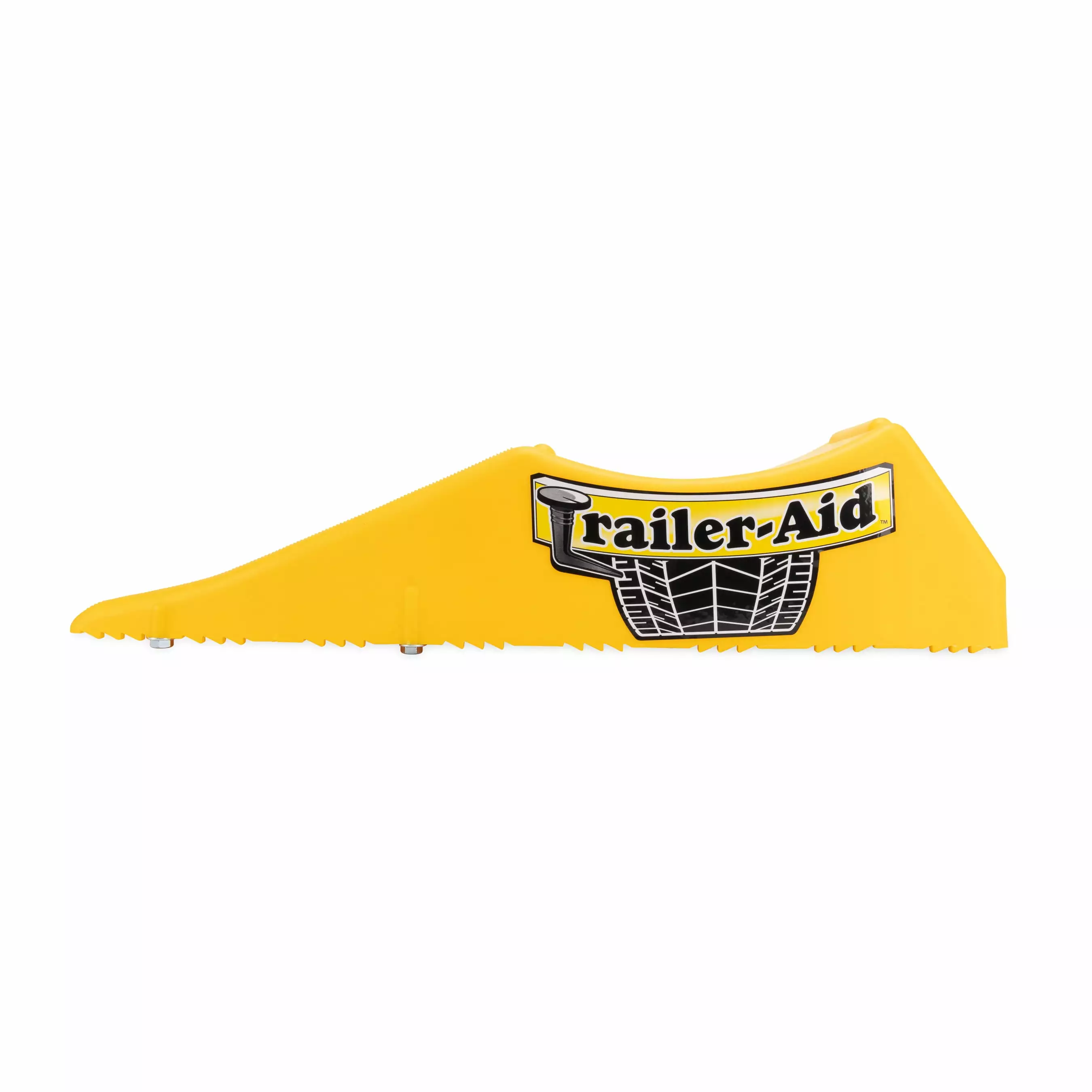 Camco Trailer Aid Wheel Chock - 4.5-Inches of Lift - Yellow. Polymer Material (21)