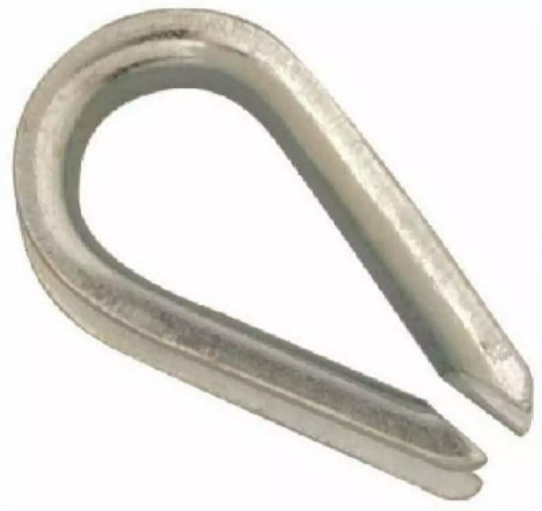 Campbell T7670609 Wire Rope Thimble. 1/8''. Electro-Galvanized. Each