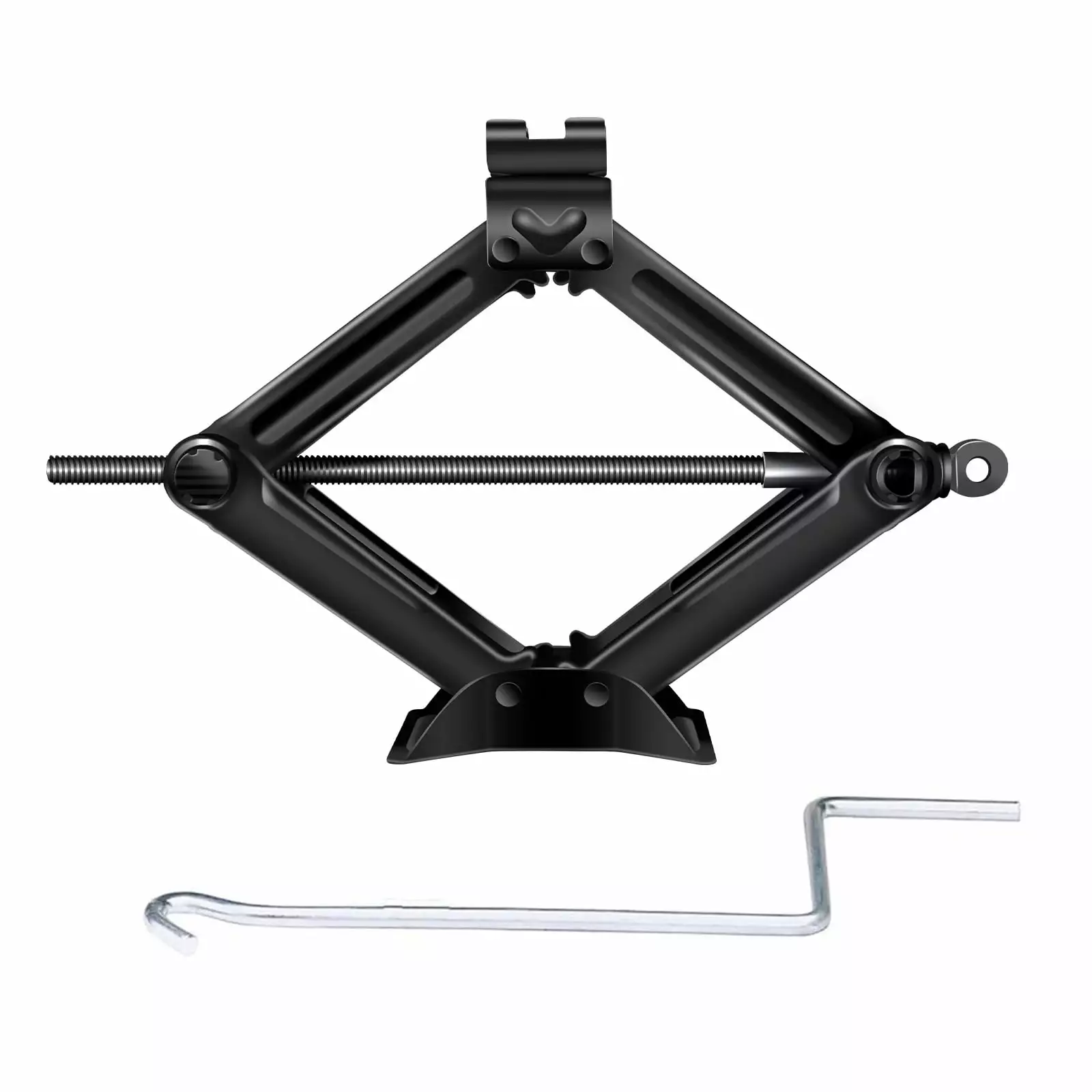 Scissor Jack 2 Tonne Car Jack Tyre Repair Changing Tool. Universal Car Jack Lift from 115mm to 390mm. 360 Degree Rotatable Tray. Portable Compact Car Jack. 2 Tone Load Capacity