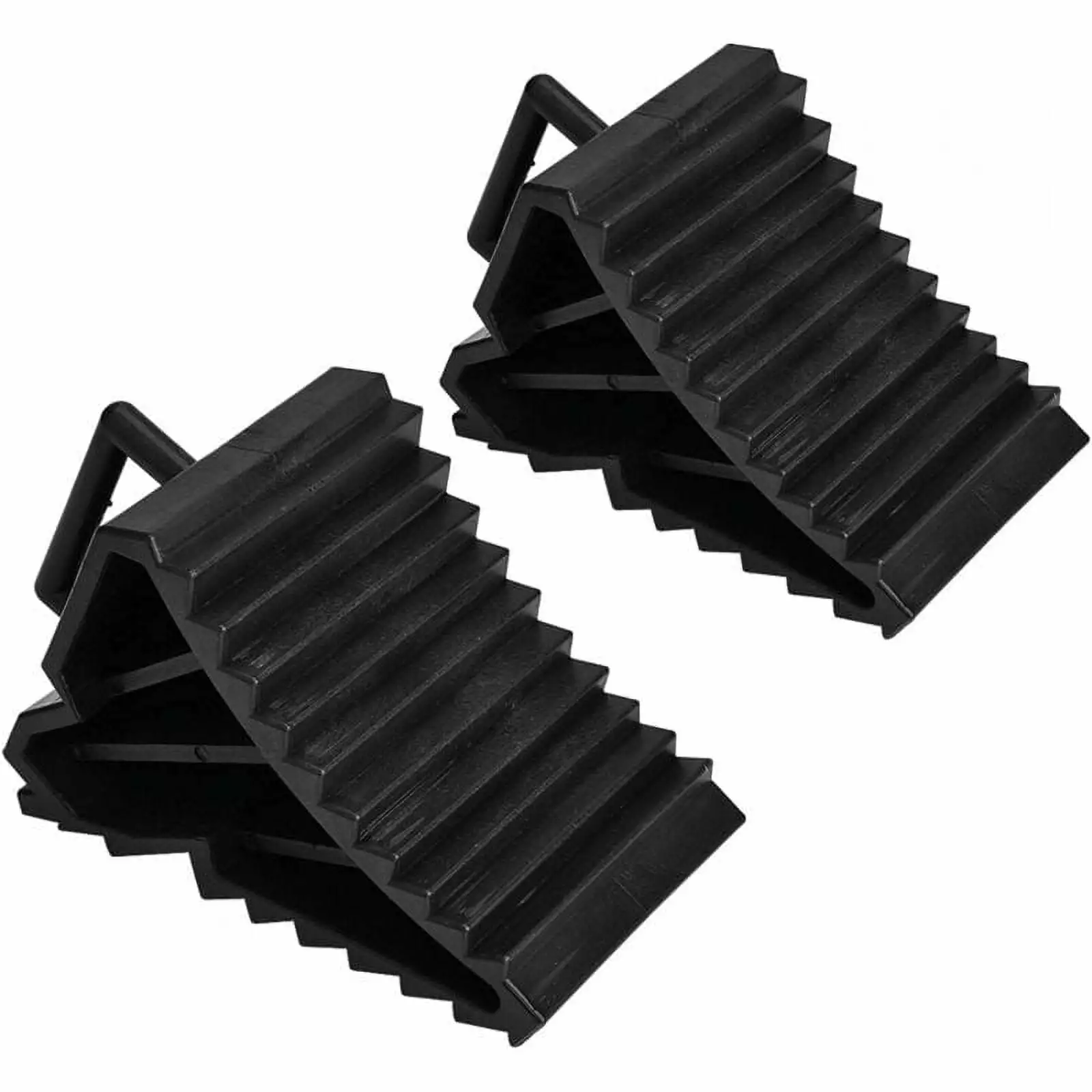 Car Wheel Chock. 2pcs Car Wheel Chock. Rubber Tire Slip Stopper. Truck Wheel Chock. Black Car Wheel Block for Tire Stopper Car Anti-Slip Block for Pad Car Truck Trailer