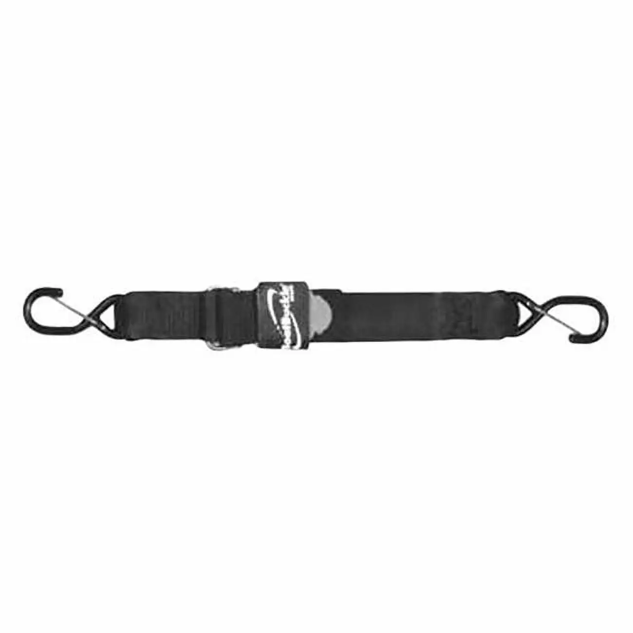 Stainless Steel Ratchet Straps with S-Hooks (2-Pack). 1 Inch x 10 Foot. Black Ratchet Straps with Stainless Steel Wide Handle Ratchet. Utility Straps for Cargo. Bikes. ATVs. Boats