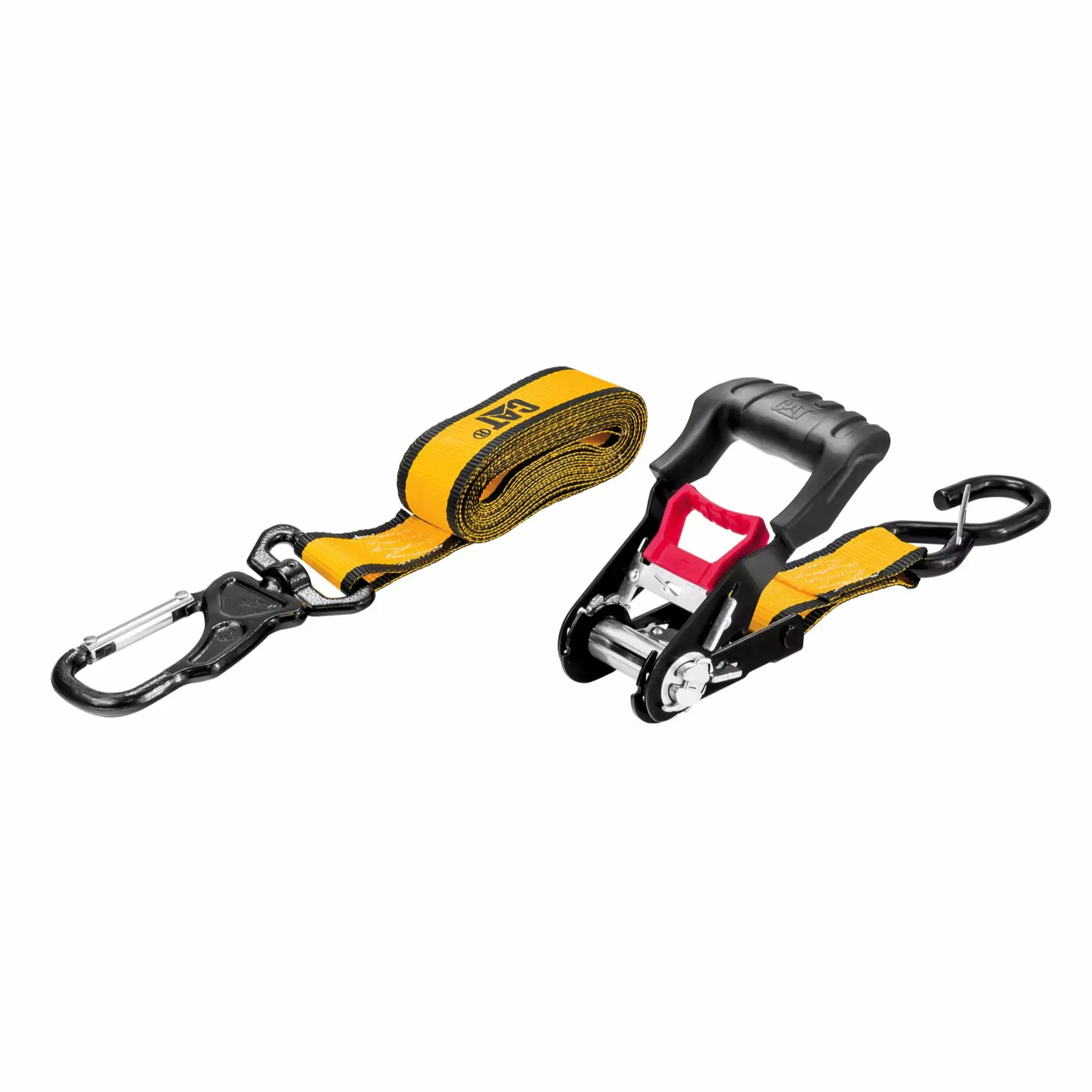 Cat 1 Piece Ratchet Tie Down Set with Swivel Hook - 16 Feet x 1-1/2 Inches (1000/3000) - 980339N