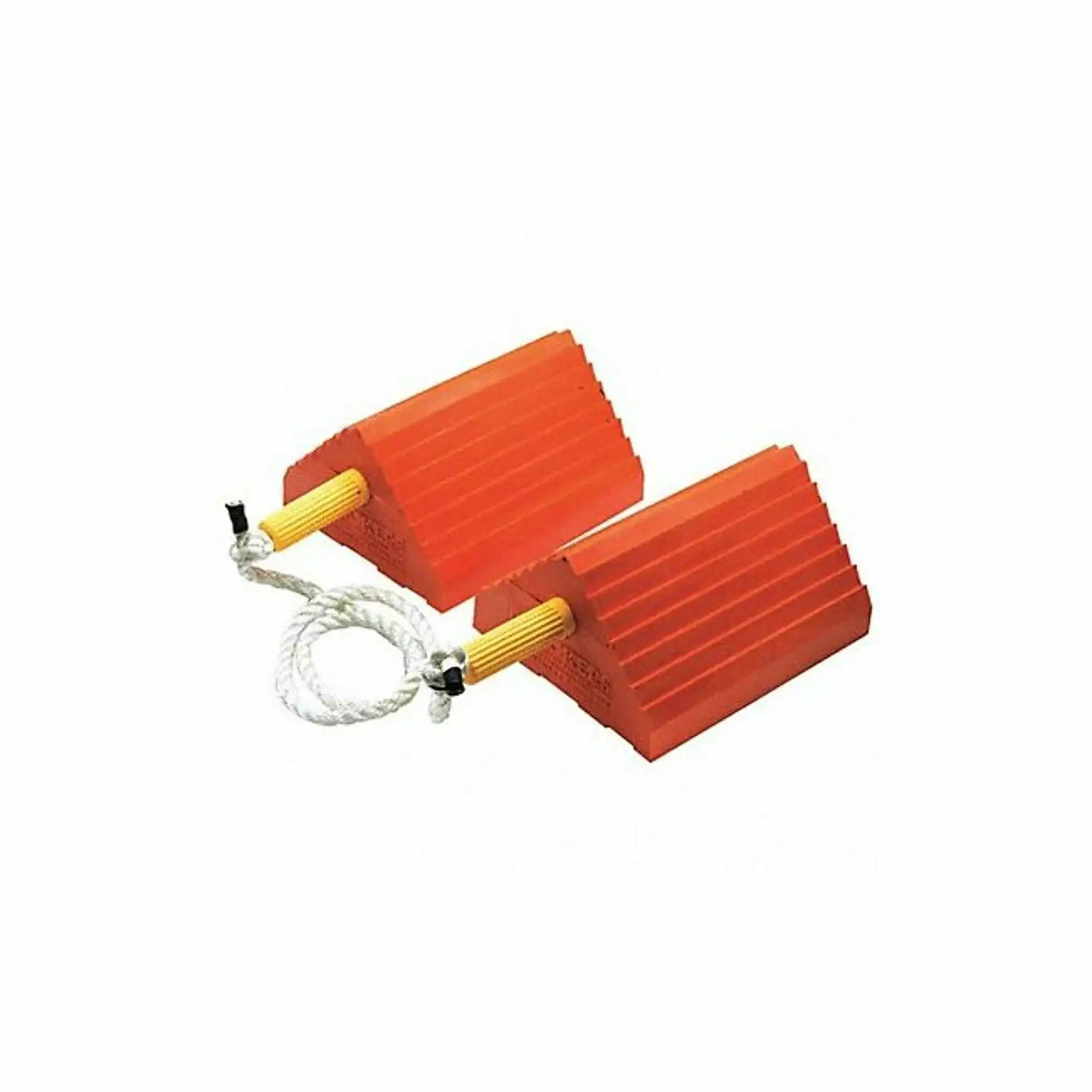 Checkers Wheel Chock.18 D.5 H.16 W.Orange.PR UC1400-4.5-P