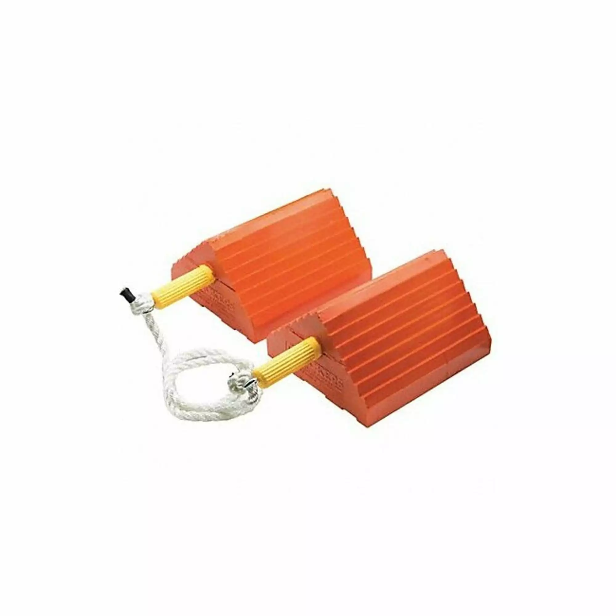 Checkers Wheel Chock.9 D.5 H.16 W.Orange.PR UC1400-6-P