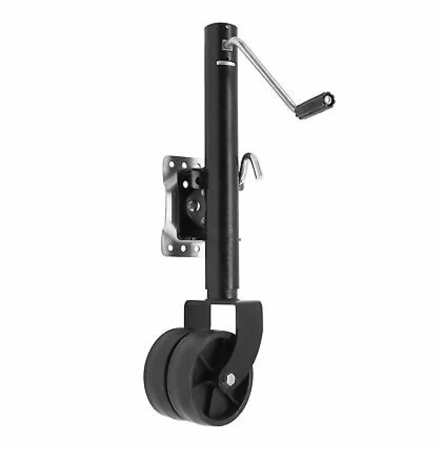 ChicCrest 2000lbs Swivel Trailer Jack Heavy Duty Boat Trailer Jack W/6 Dual Wheels Black